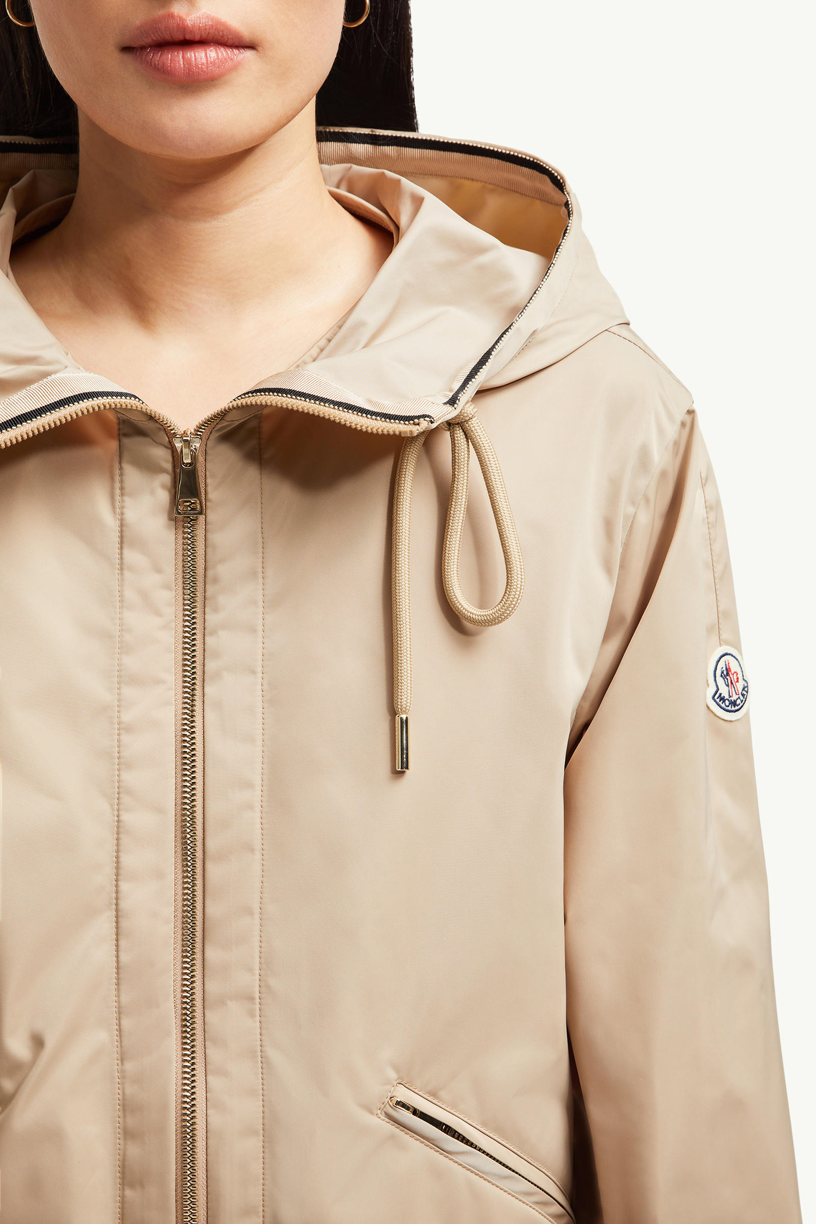 Cassiopea Hooded Jacket Women Beige Moncler 5