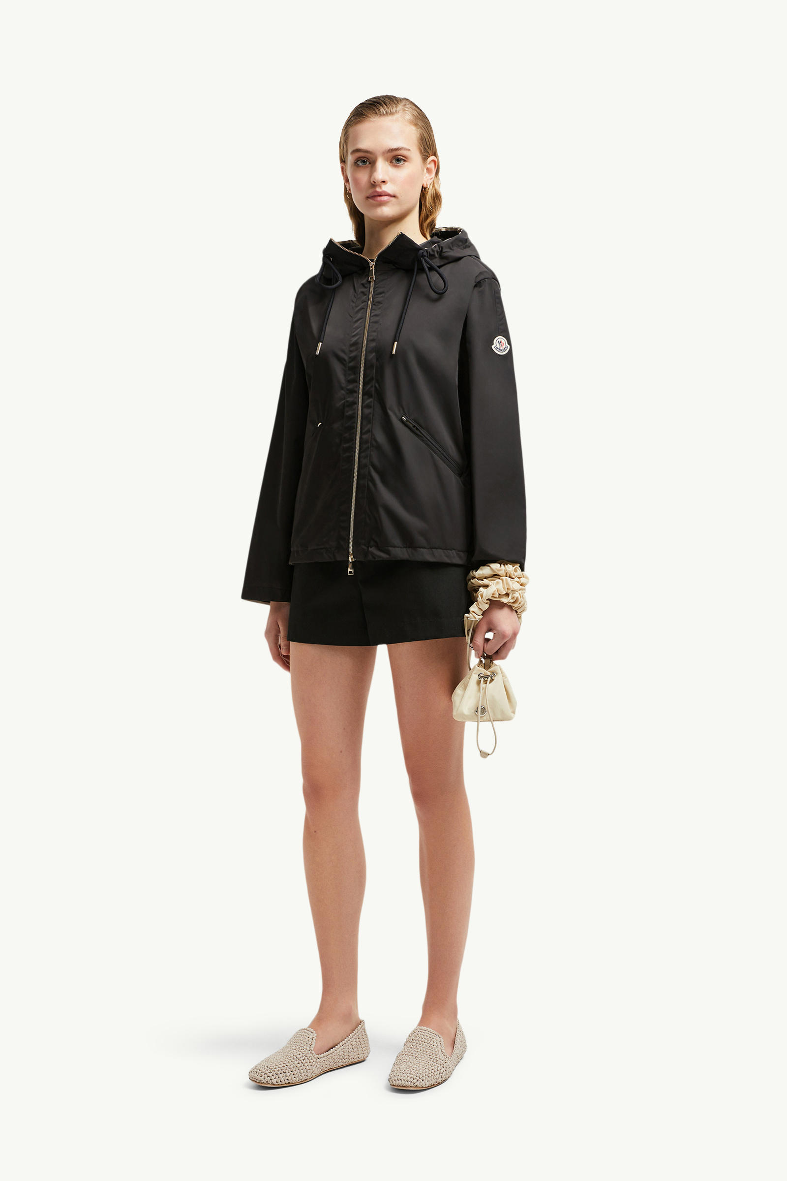 Cassiopea Hooded Jacket Women Black Moncler 0