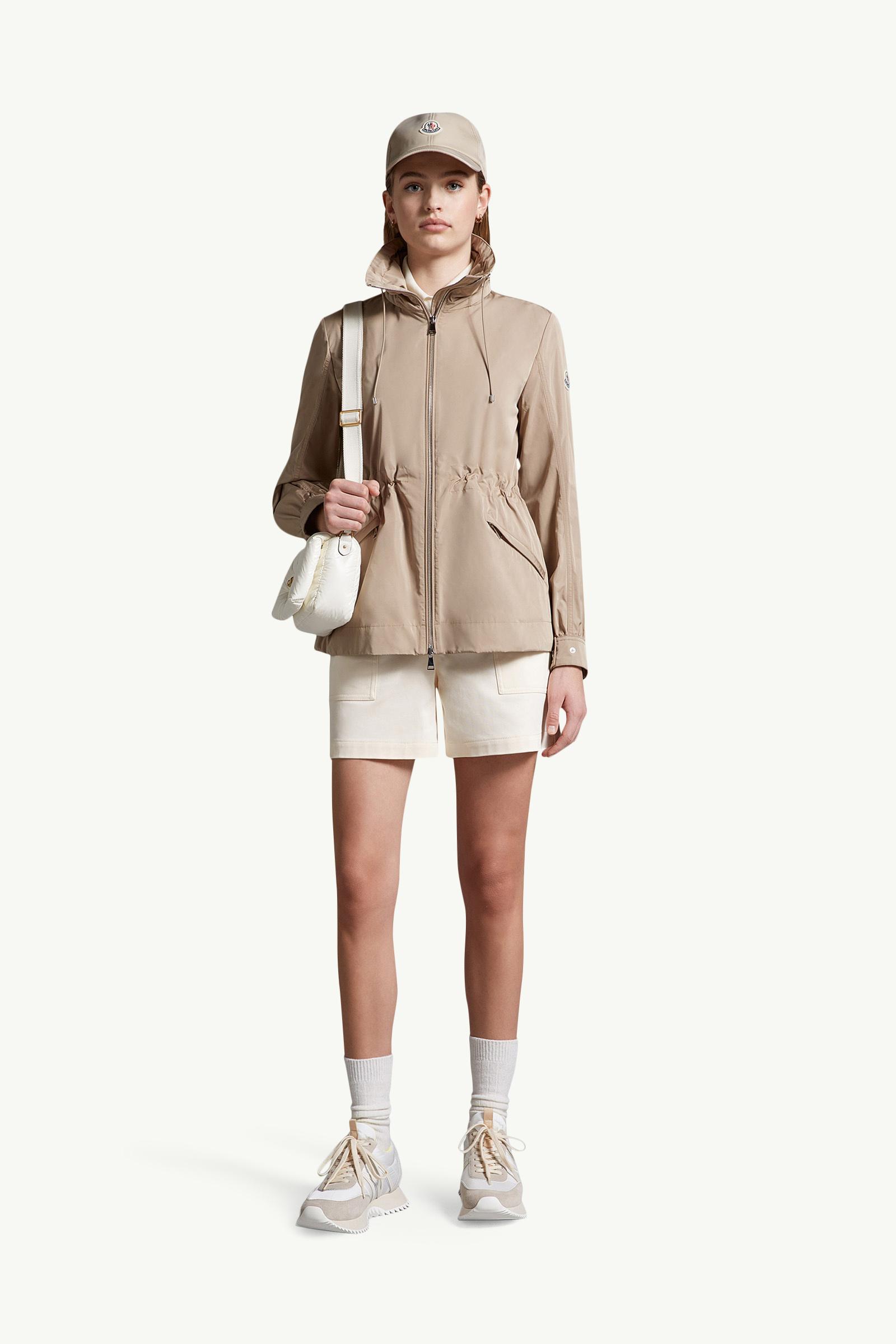 Beige Enet Hooded Parka - Windbreakers & Raincoats for Women
