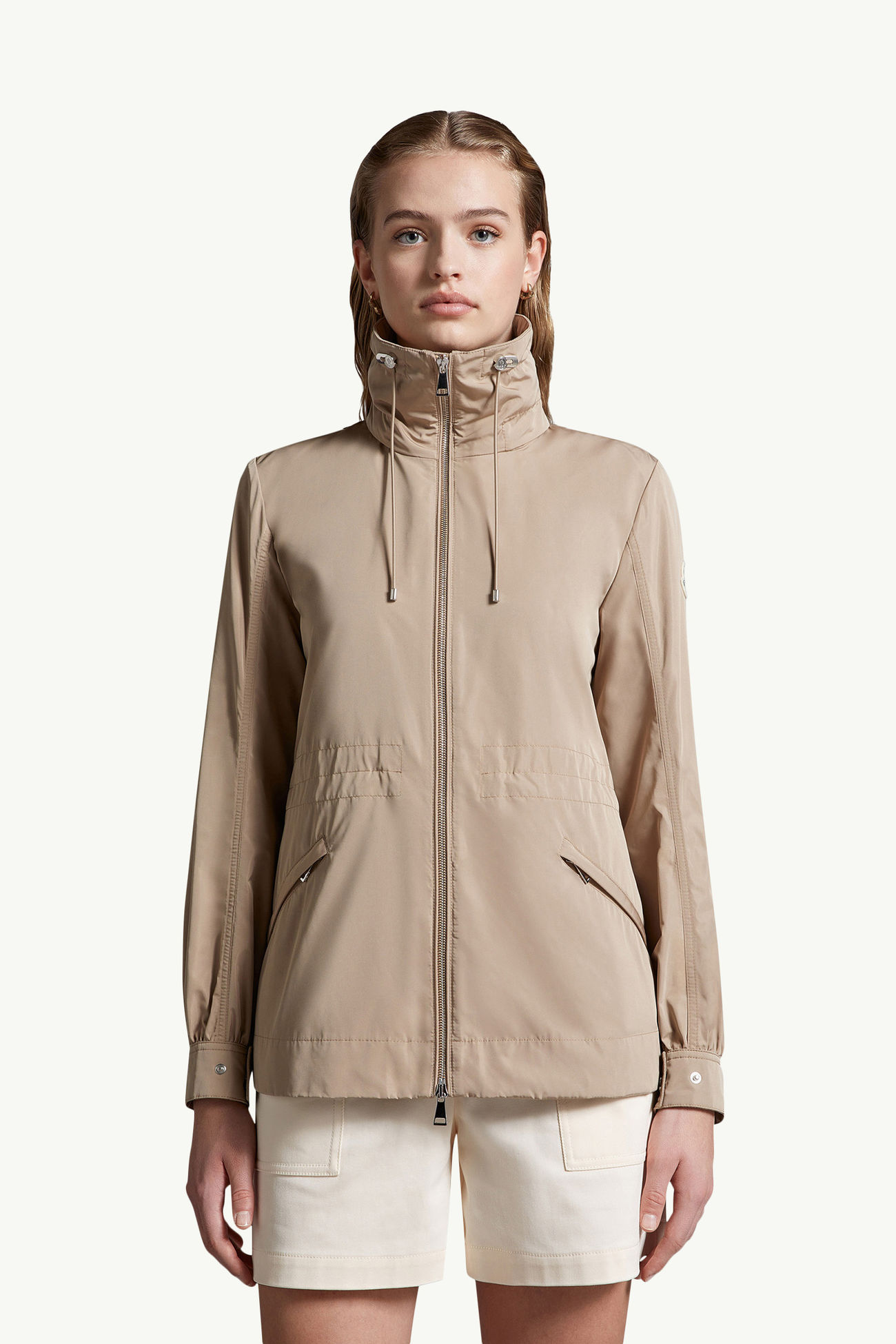 Enet 후드 파카 여성 베이지 Moncler 3