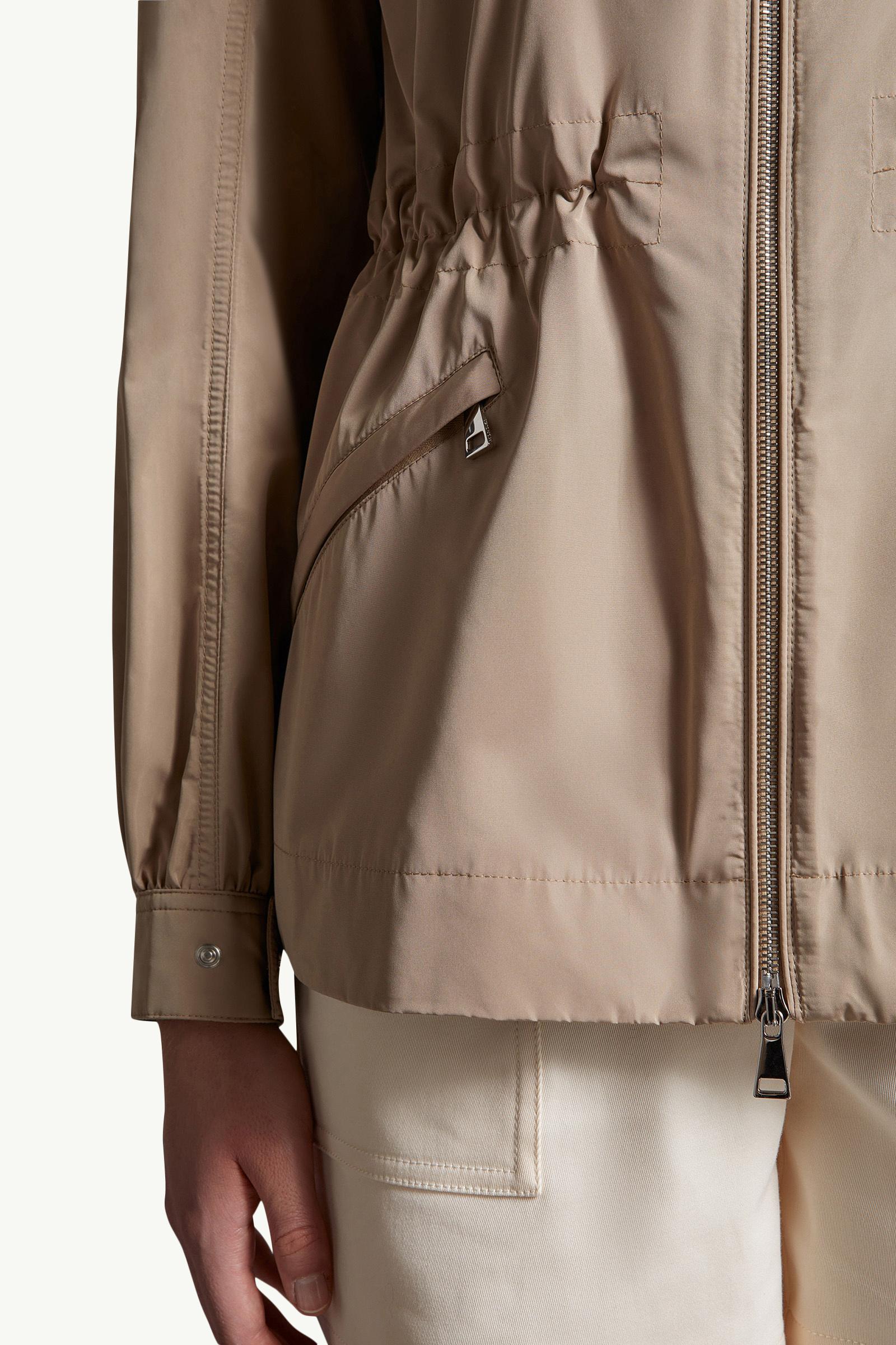 Beige Enet Hooded Parka - Windbreakers & Raincoats for Women