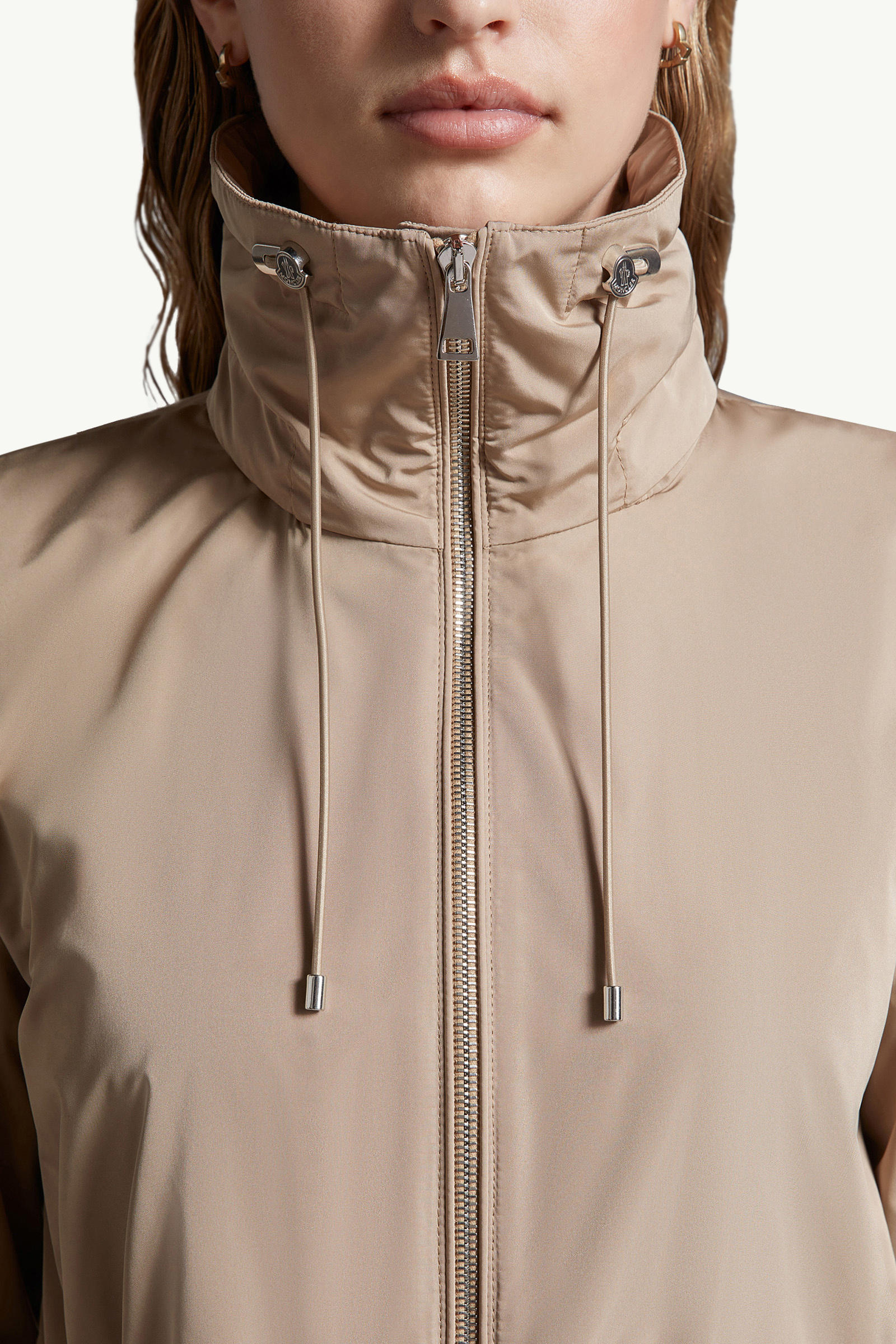 Enet Hooded Parka Jacket Women Beige Moncler 7