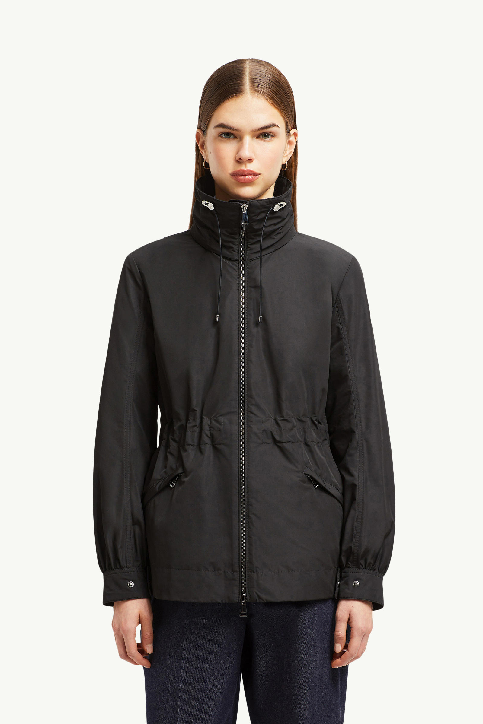 Enet Hooded Parka Jacket Women Black Moncler 3