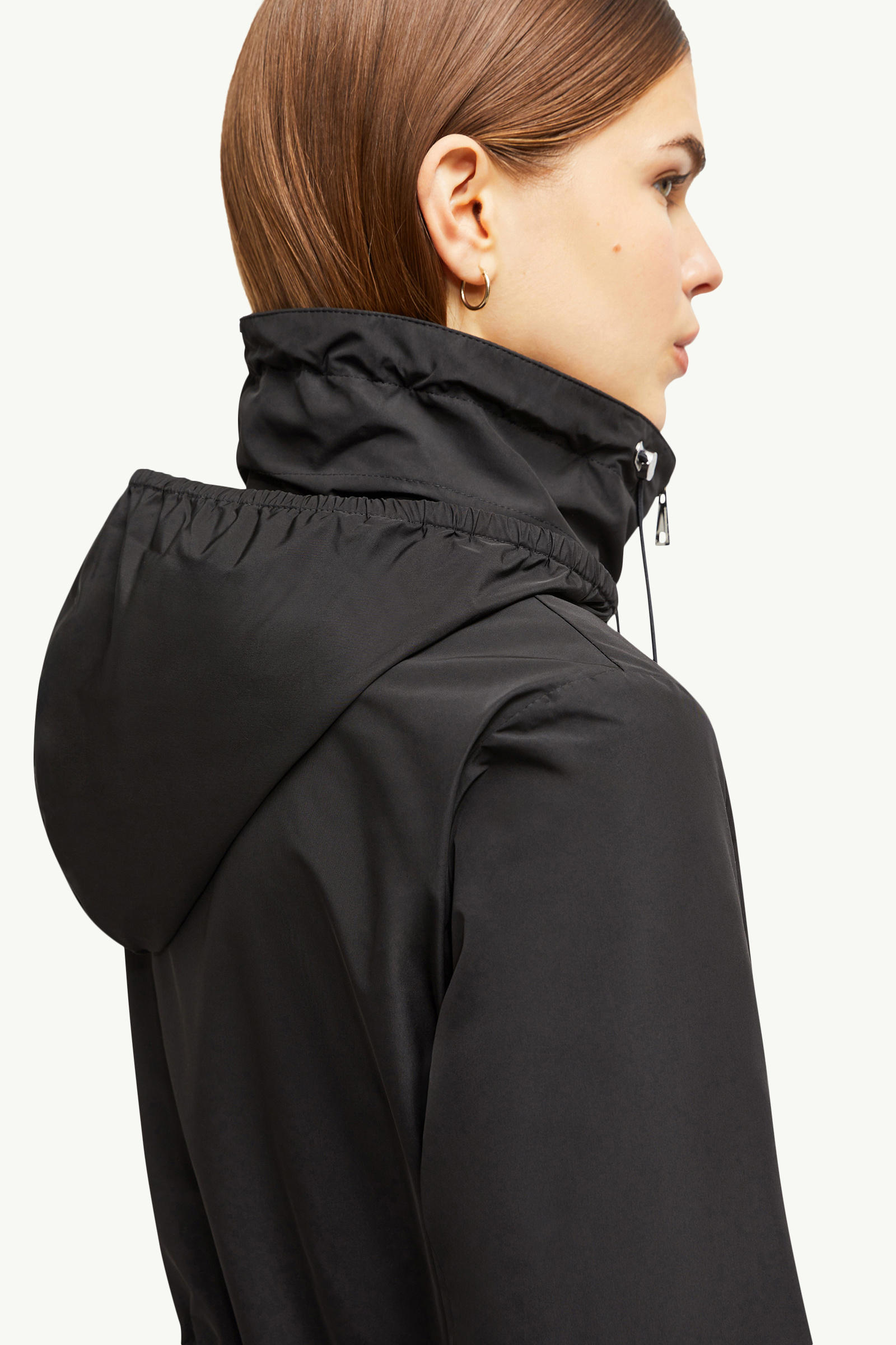 Enet Hooded Parka Jacket Women Black Moncler 6
