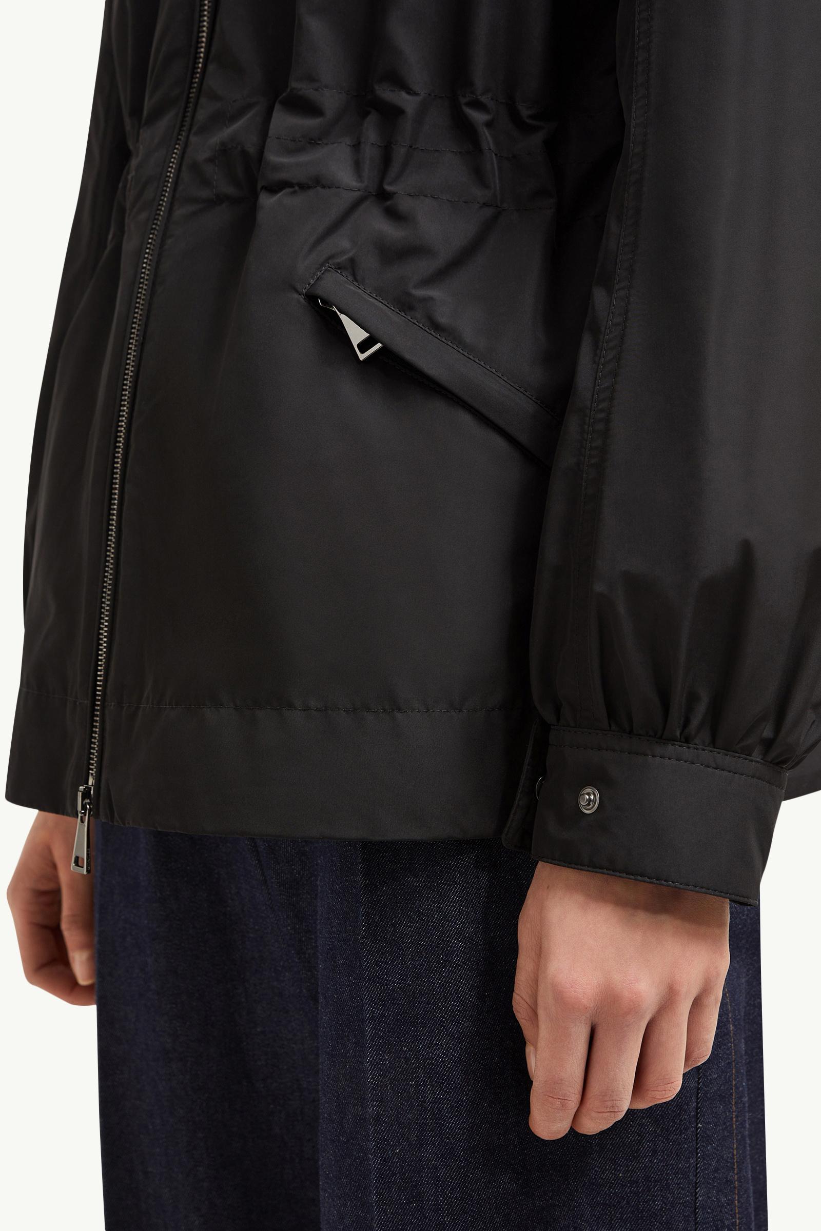 Black Enet Hooded Parka Jacket - Windbreakers & Raincoats for
