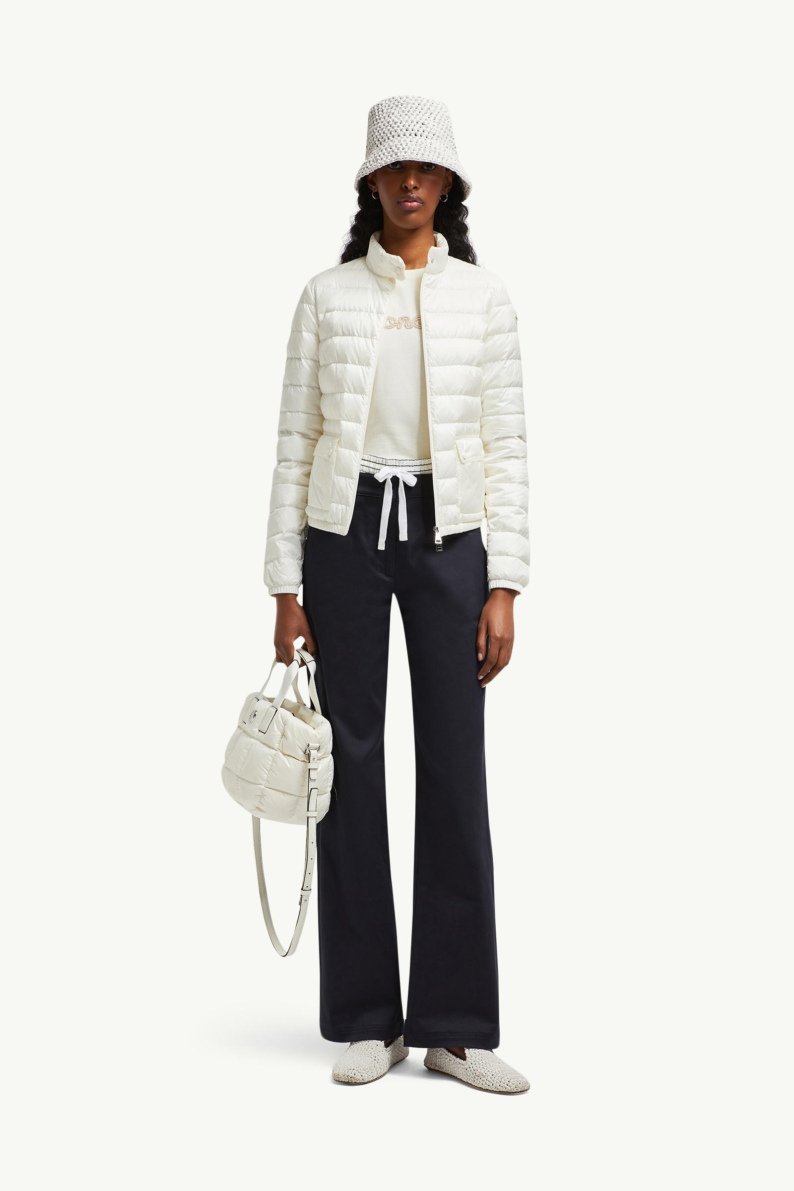 Lans可收納式短身羽絨外套 女士 白色 Moncler 0