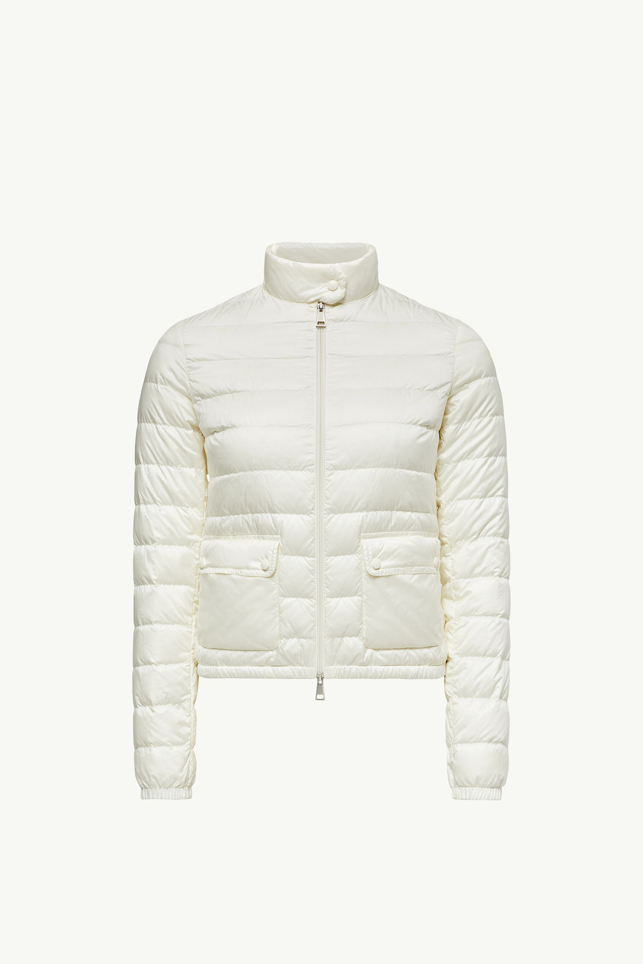 Lans verstaubare kurze Daunenjacke Damen Weiß Moncler 2