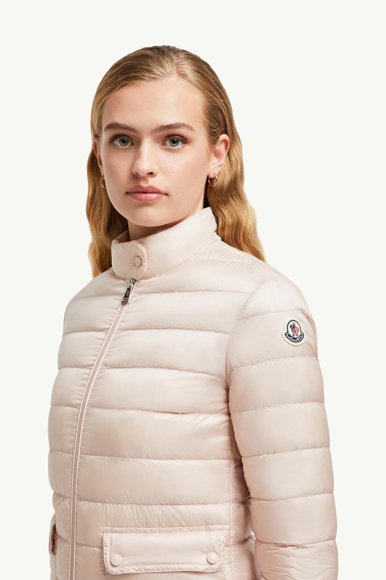 Lans Packable Short Down Jacket Women Light Pink Moncler 1