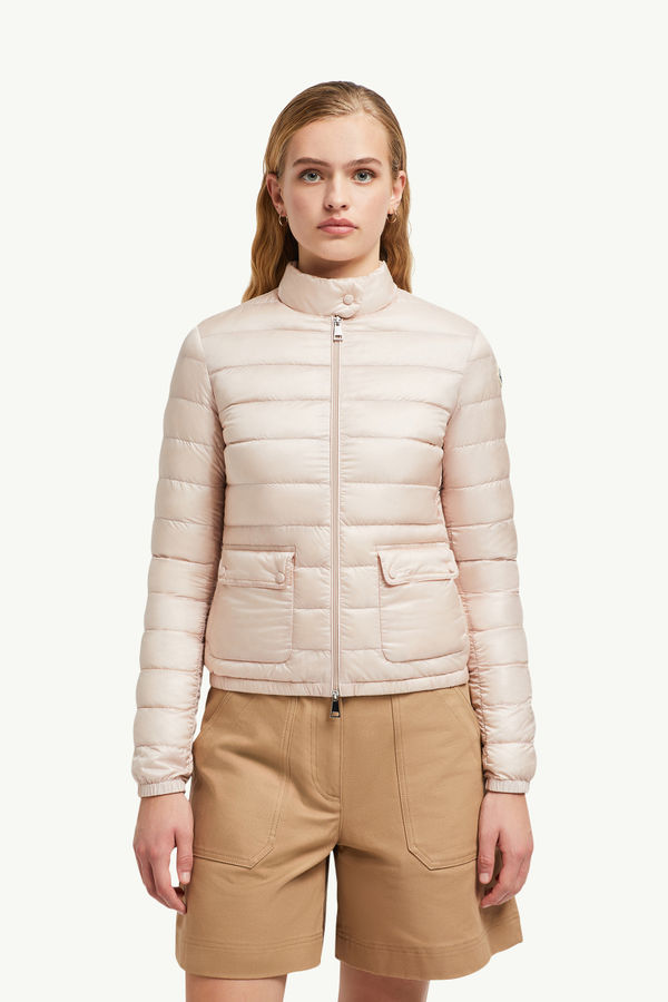 Lans Packable Short Down Jacket Women Light Pink Moncler 3