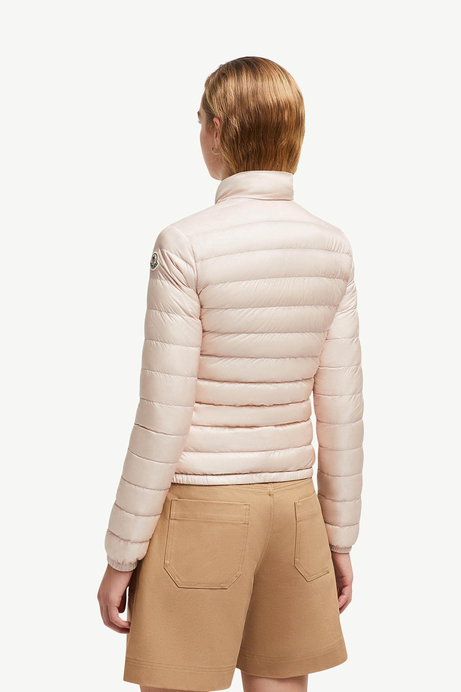Lans Packable Short Down Jacket Women Light Pink Moncler 4