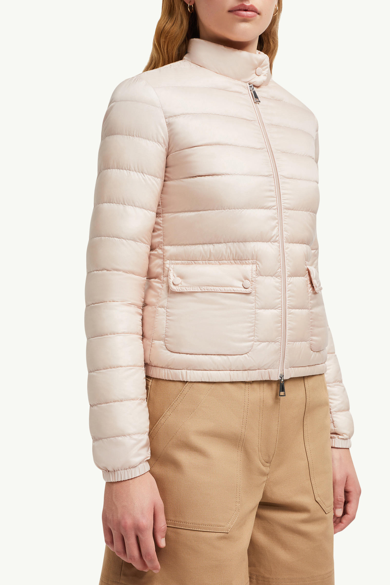 Lans Packable Short Down Jacket Women Light Pink Moncler 5