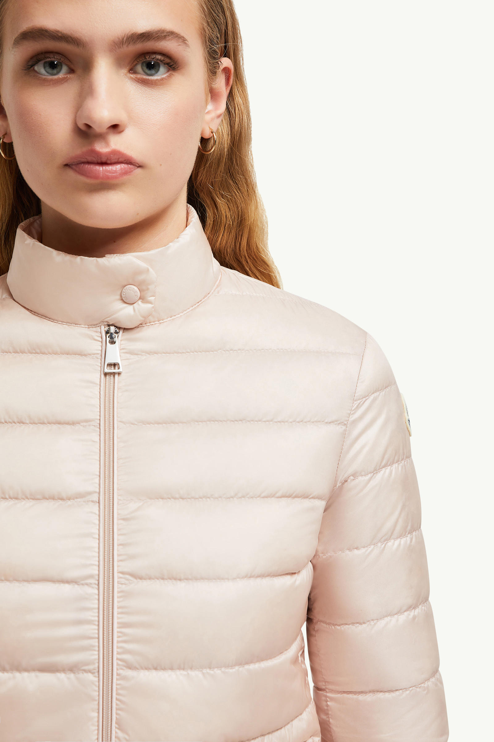 Lans Packable Short Down Jacket Women Light Pink Moncler 6