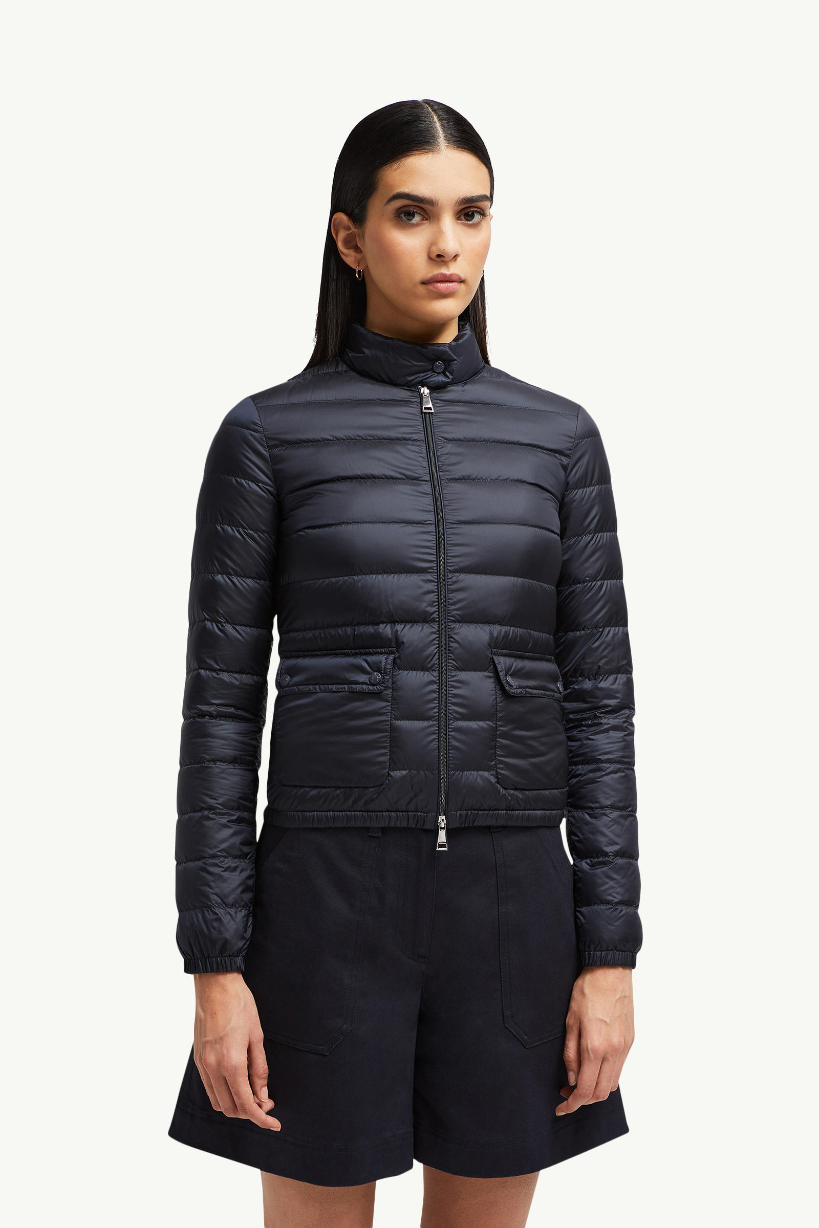 Lans可收納式短身羽絨外套 女士 夜藍色 Moncler 3