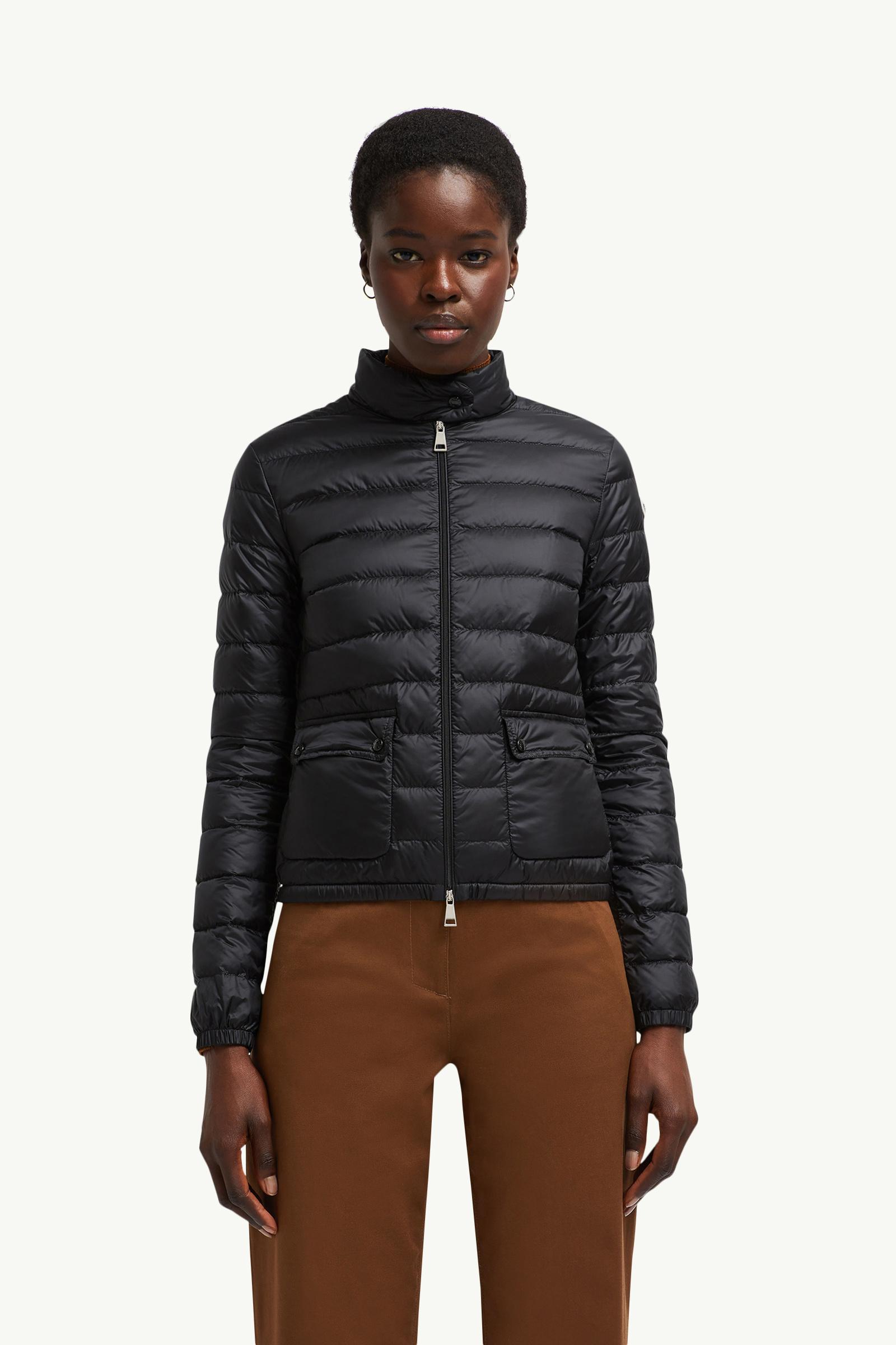 Black Lans Packable Short Down Jacket - Short Down Jackets