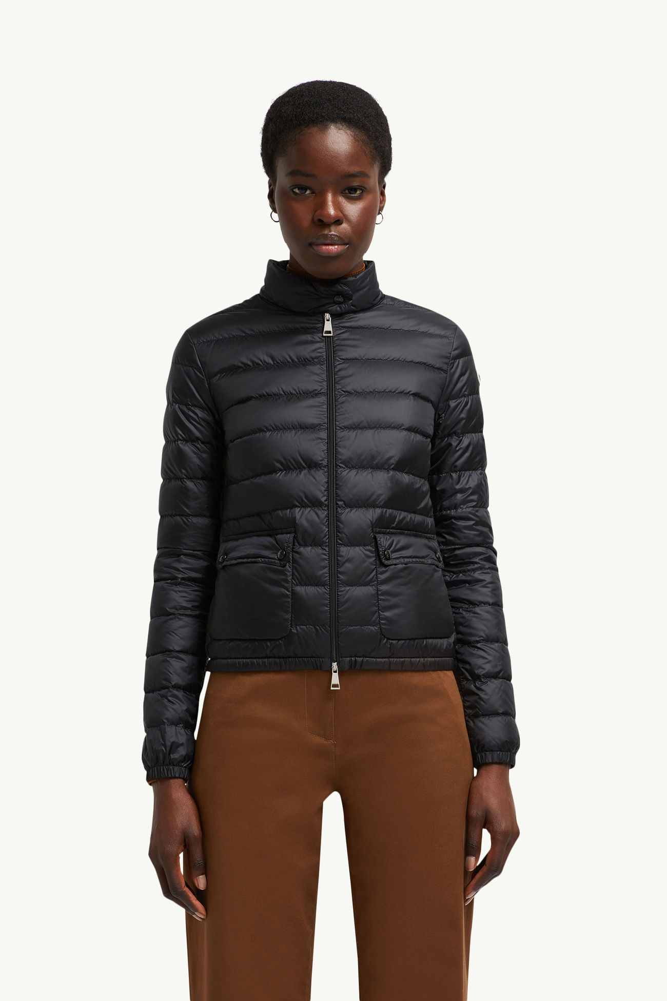 Lans Packable Short Down Jacket Women Black Moncler 3