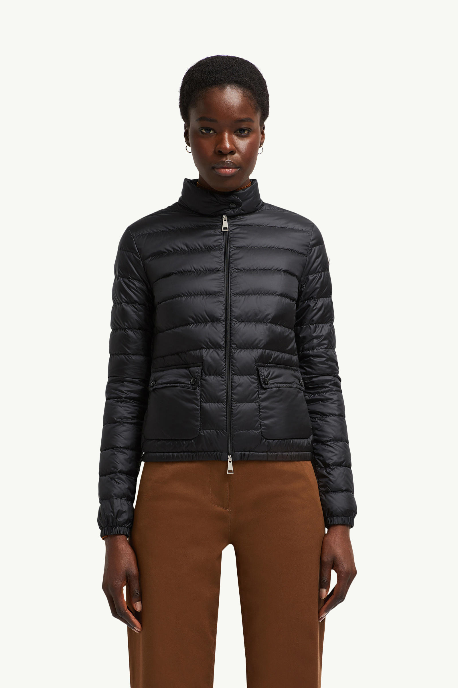 Piumino corto Lans ripiegabile Donna Nero Moncler 3