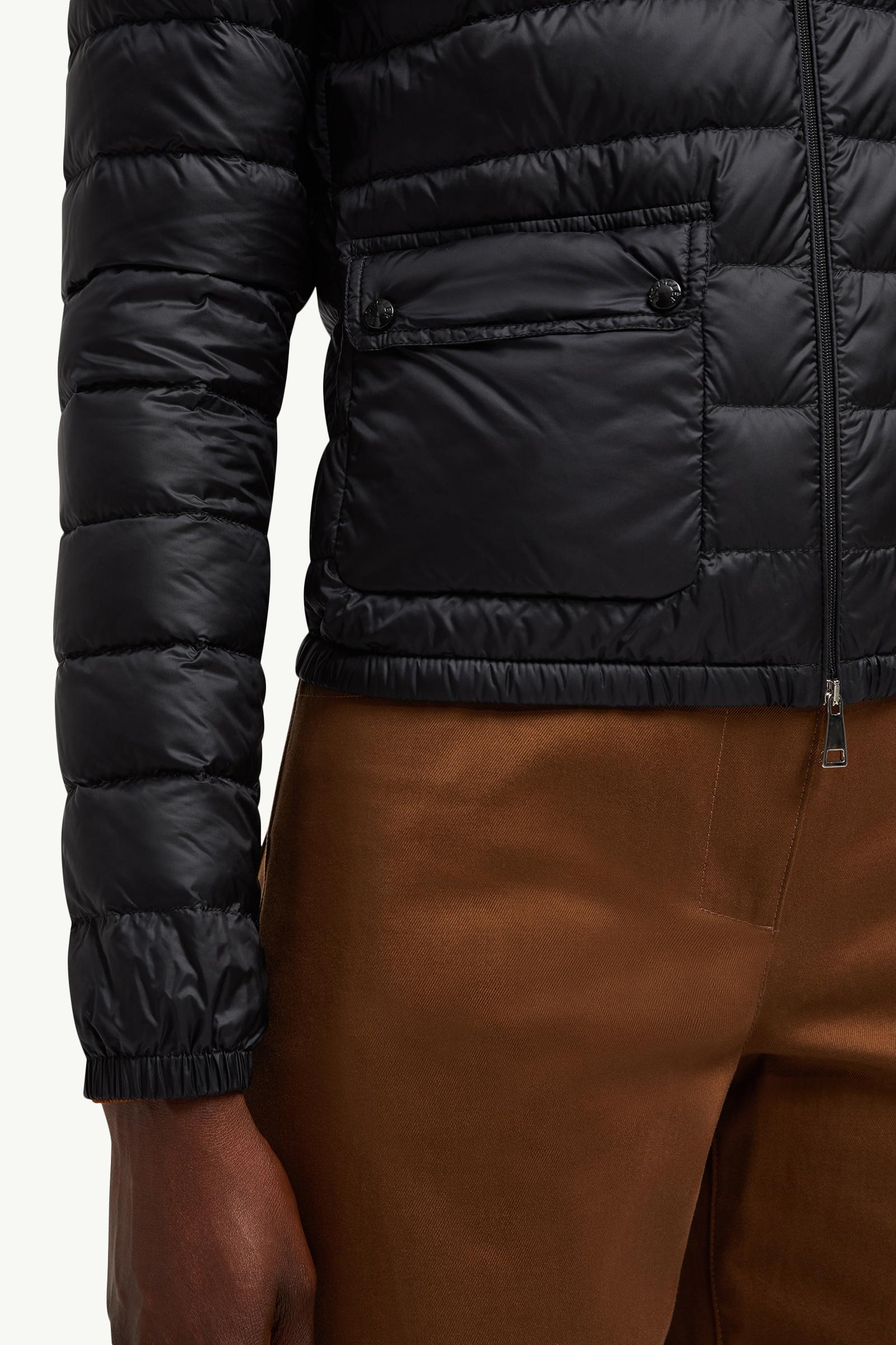 Black Lans Packable Short Down Jacket - Short Down Jackets