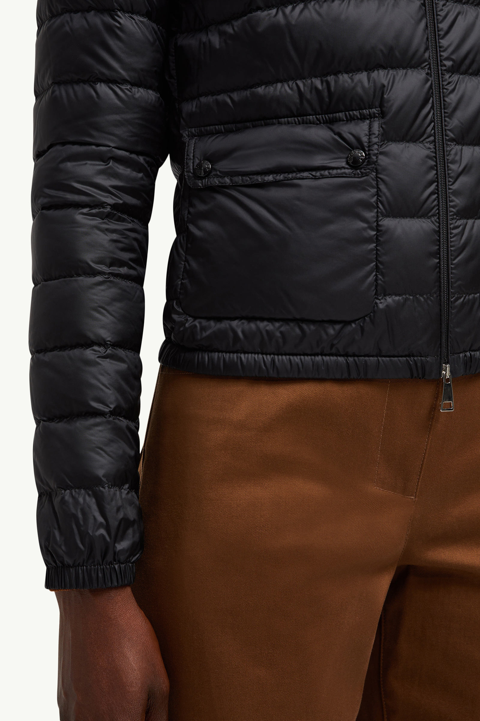 Piumino corto Lans ripiegabile Donna Nero Moncler 5