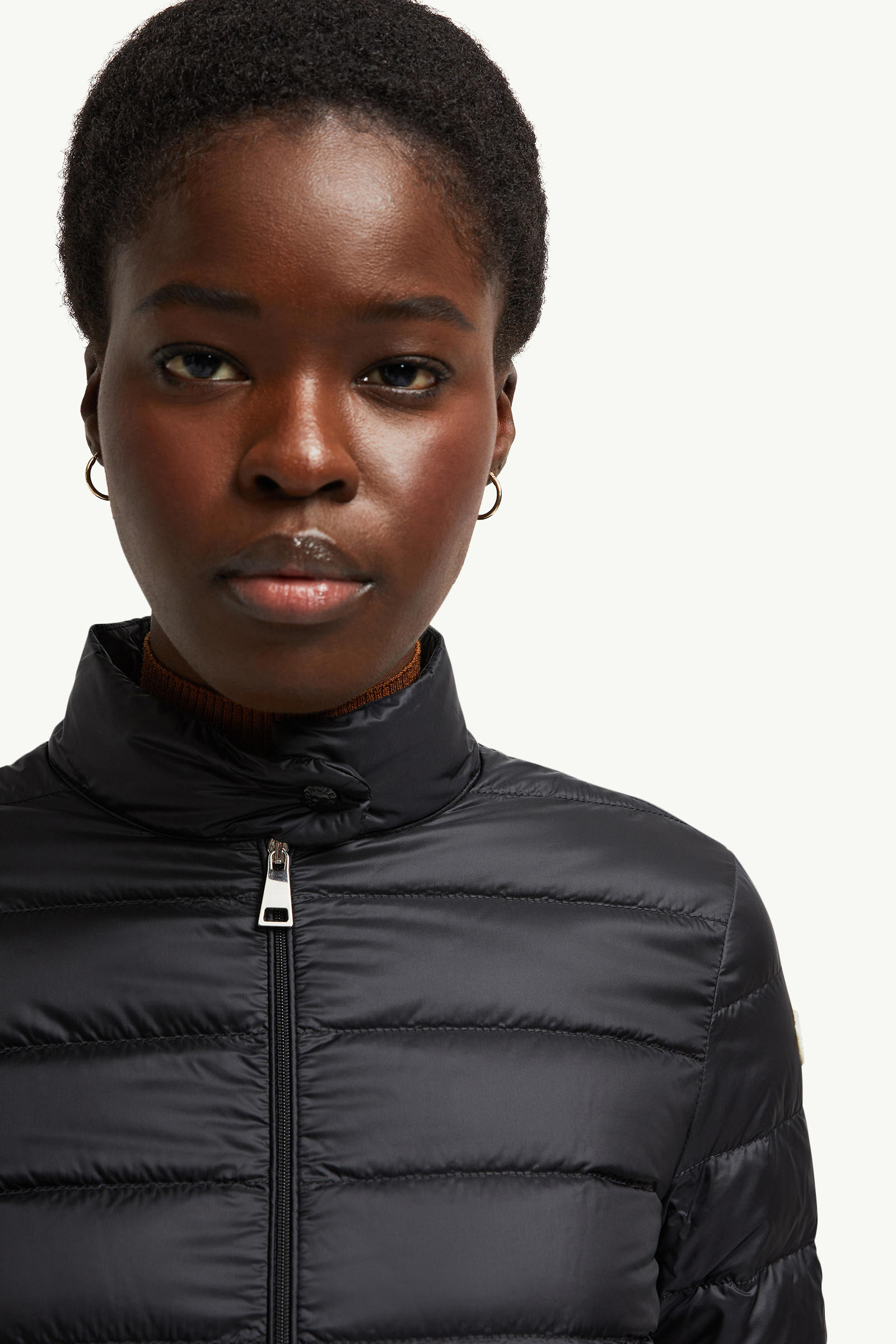 Piumino corto Lans ripiegabile Donna Nero Moncler 7