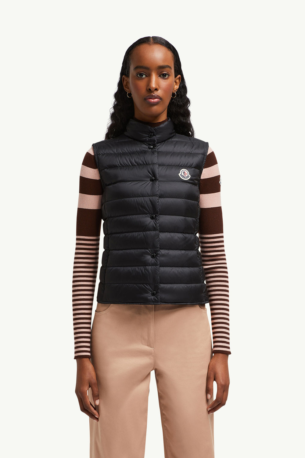 Lianeベスト レディース ブラック Moncler 3