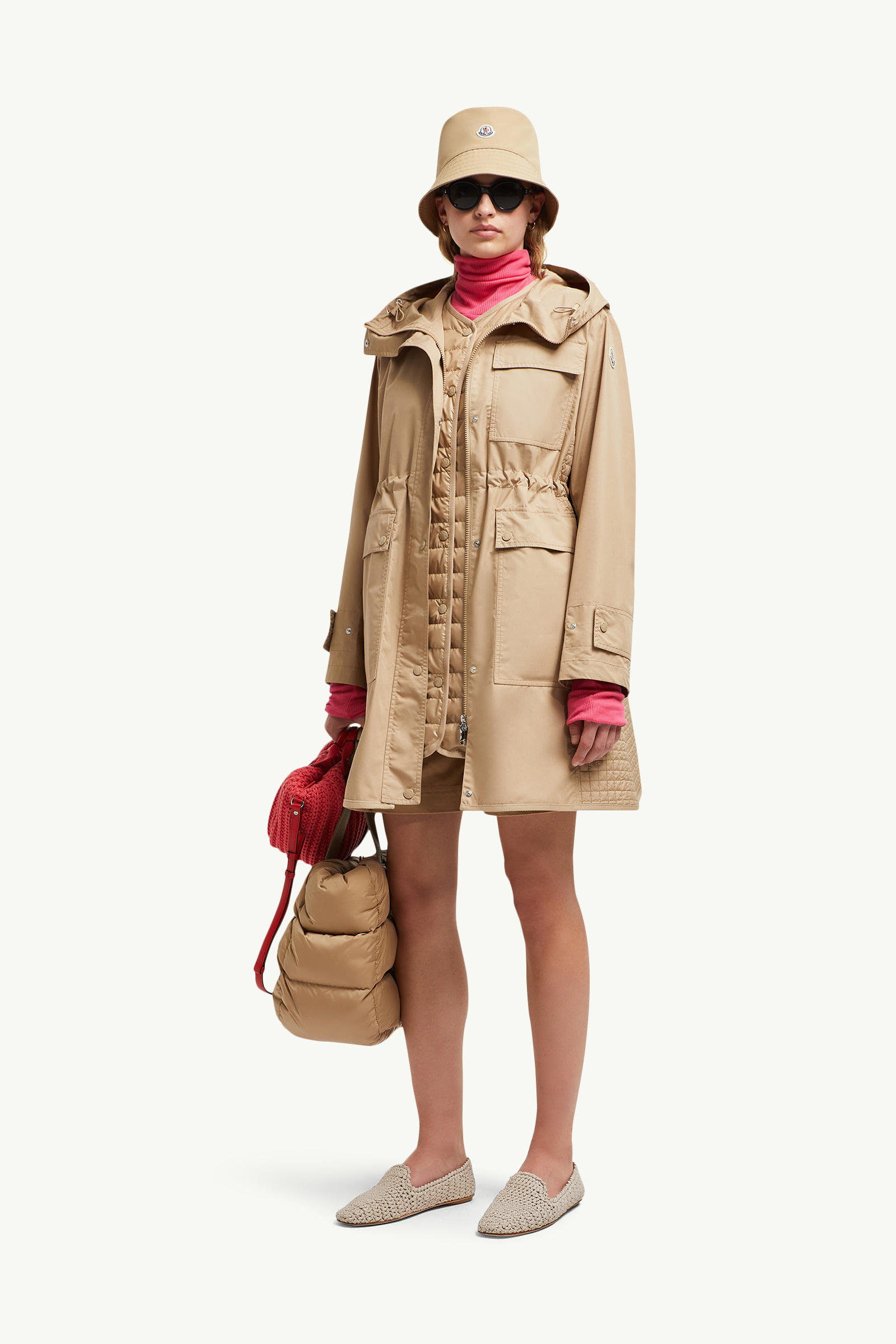 Meudon 3-in-1 Daunenparka mit Kapuze Damen Beige Moncler 0