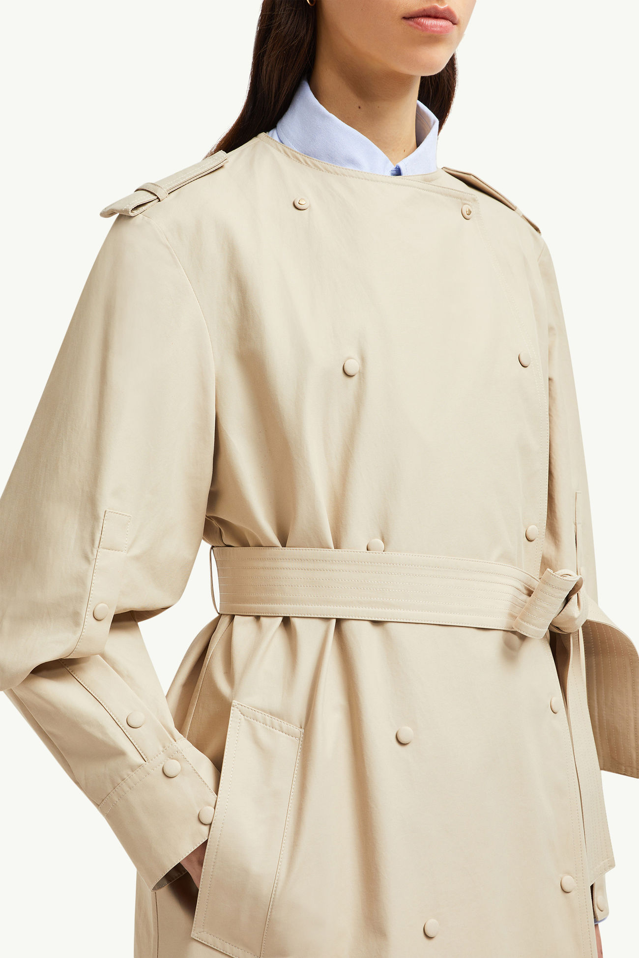 Gourdon lange, wattierte 3-in-1-Jacke Damen Hellbeige Moncler 5