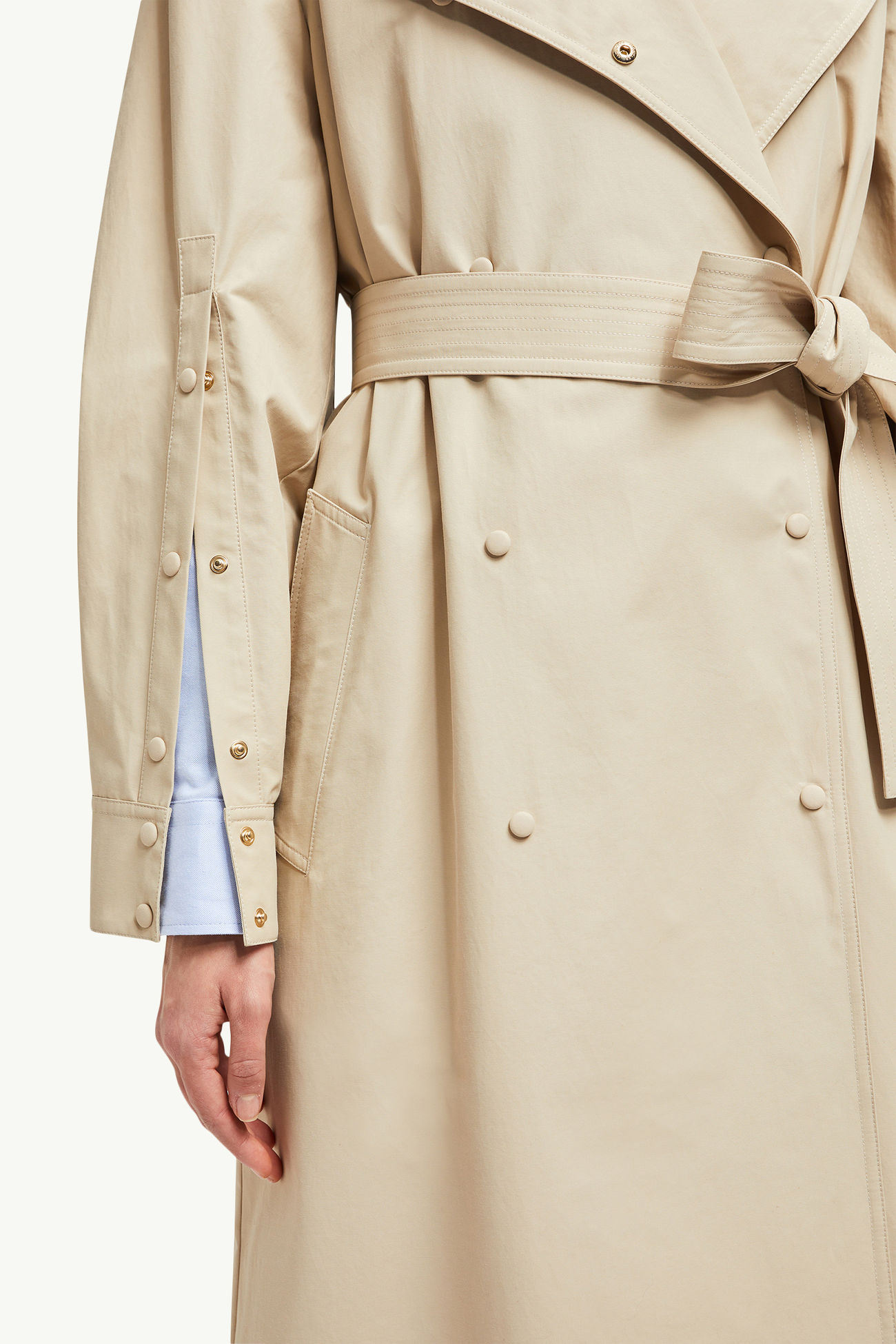 Gourdon 3-in-1 롱 패딩 재킷 여성 라이트 베이지 Moncler 7