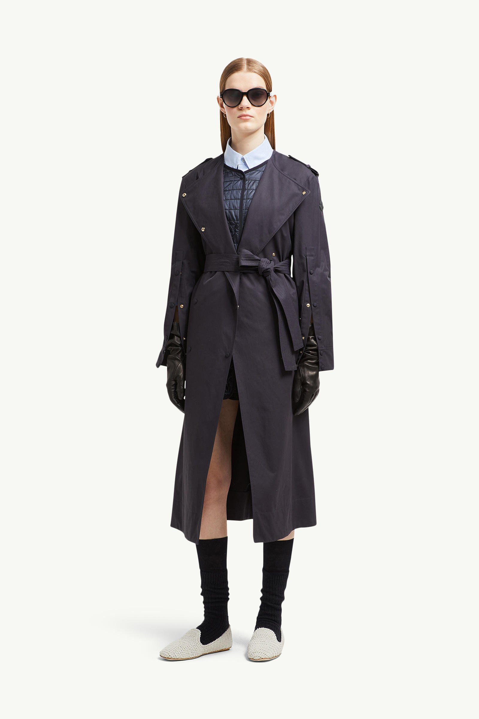 Gourdon 3-in-1 Long Padded Jacket Women Navy Blue Moncler 0