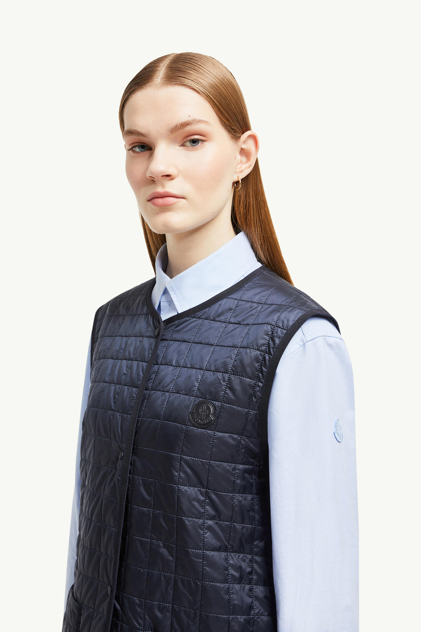 Gourdon 3-in-1 Long Padded Jacket Women Navy Blue Moncler 1
