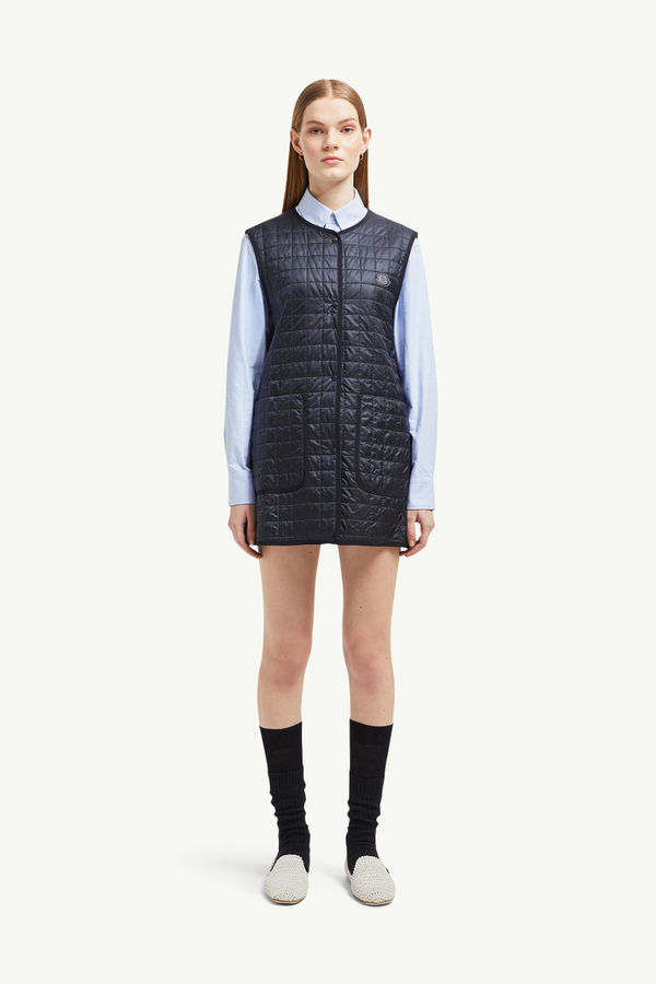 Gourdon 3-in-1 Long Padded Jacket Women Navy Blue Moncler 3