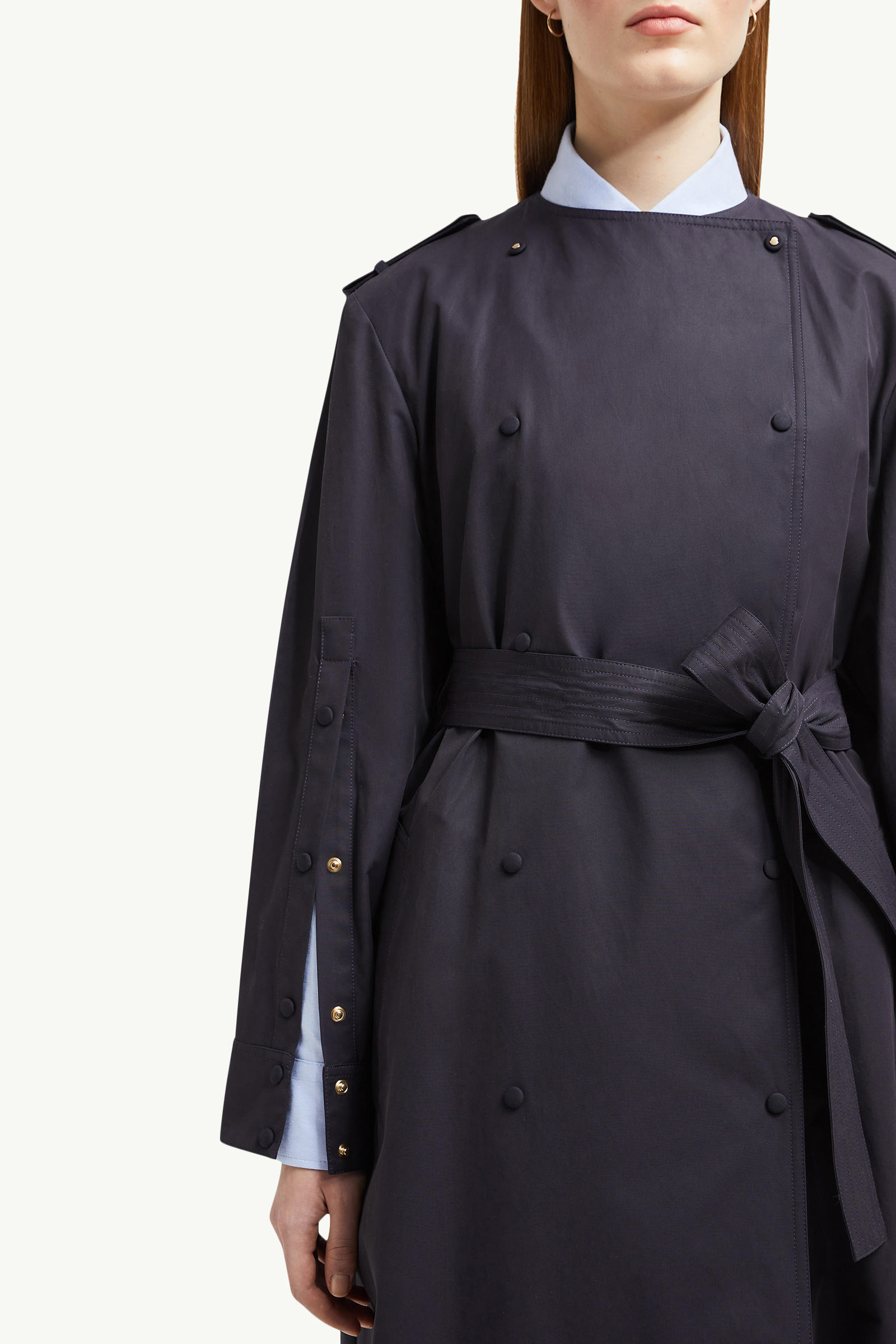 Gourdon 3-in-1 Long Padded Jacket Women Navy Blue Moncler 5