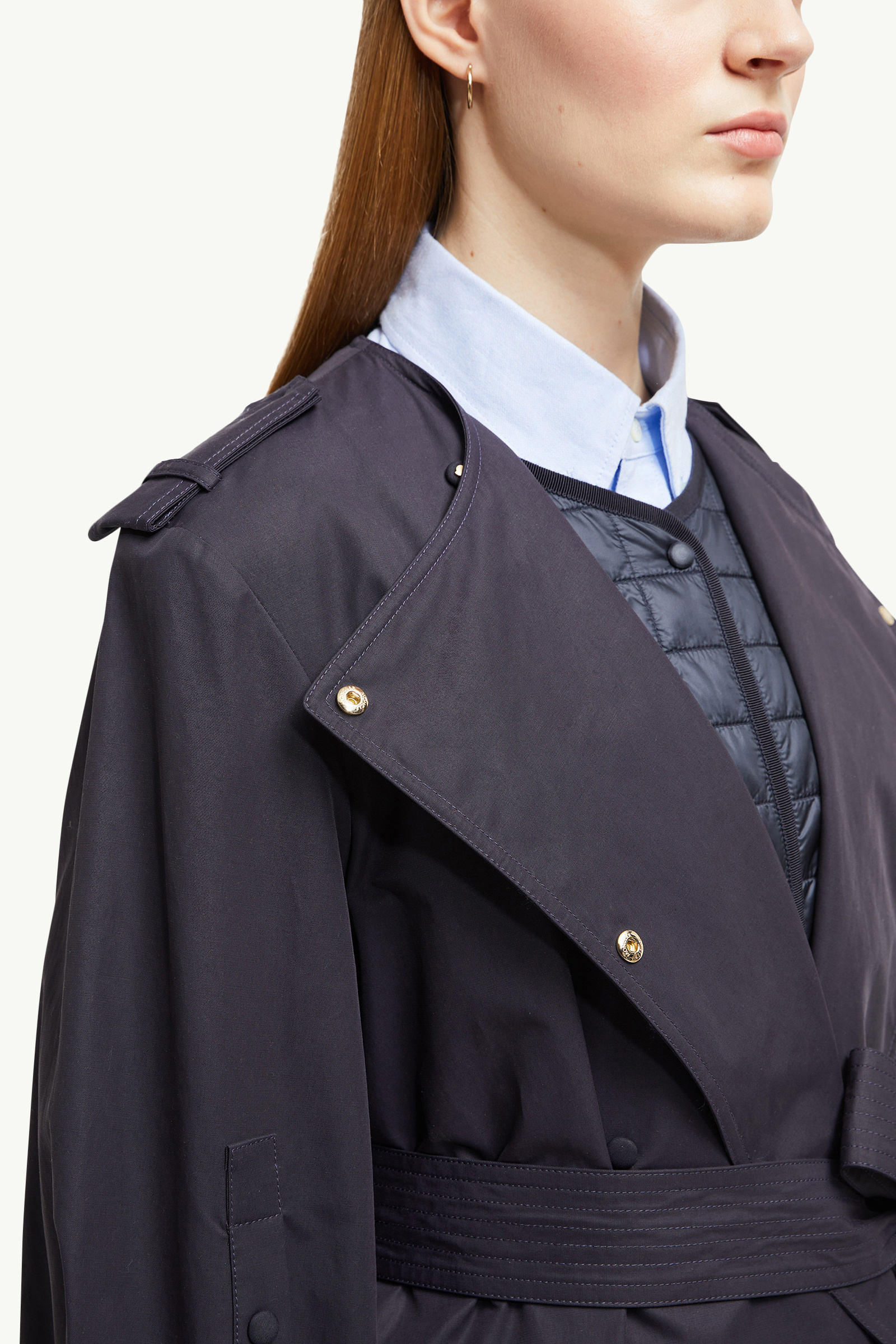 Gourdon 3-in-1 Long Padded Jacket Women Navy Blue Moncler 6