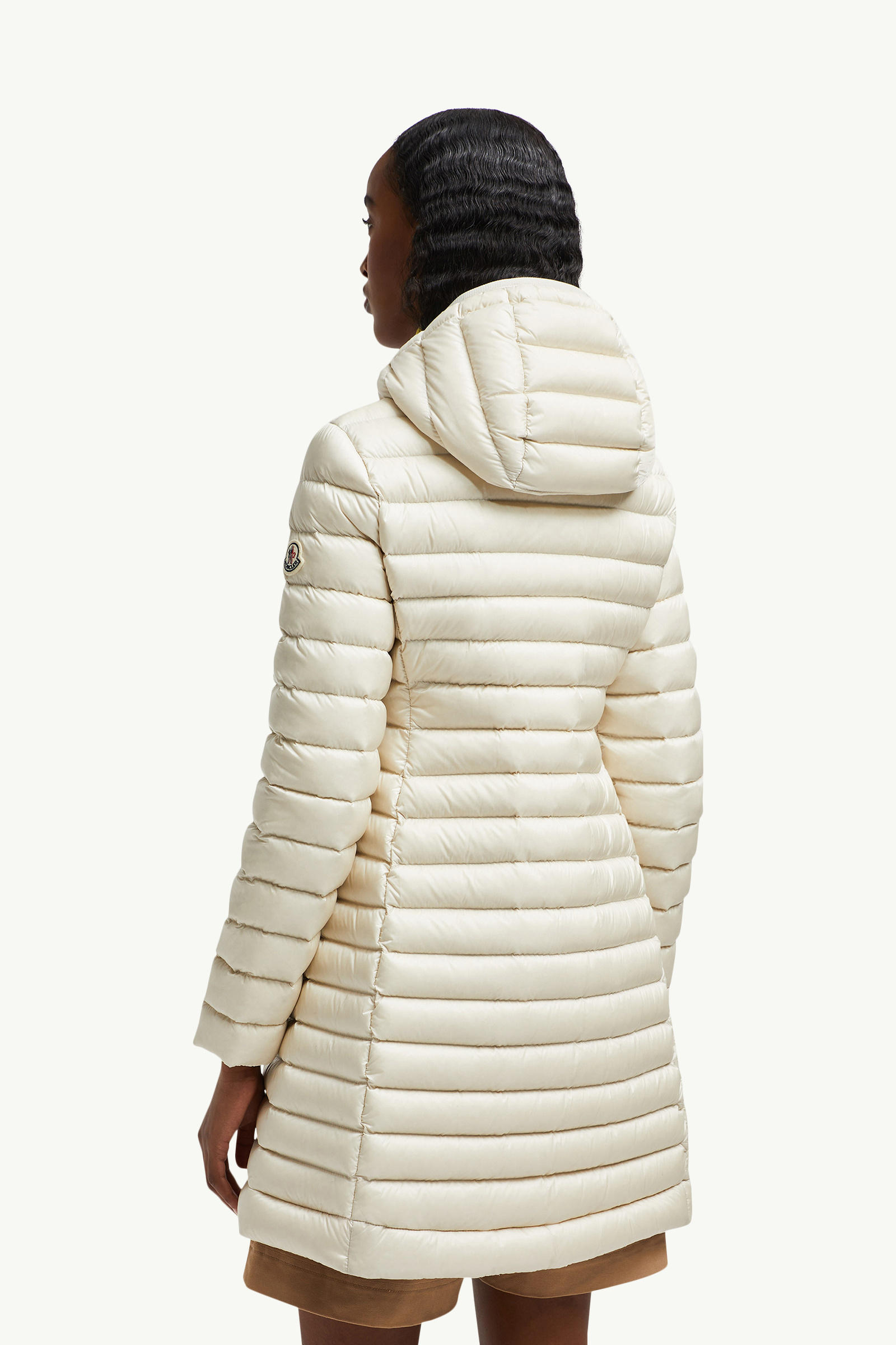 Igelong Hooded Long Down Jacket Women White Ivory Moncler 4