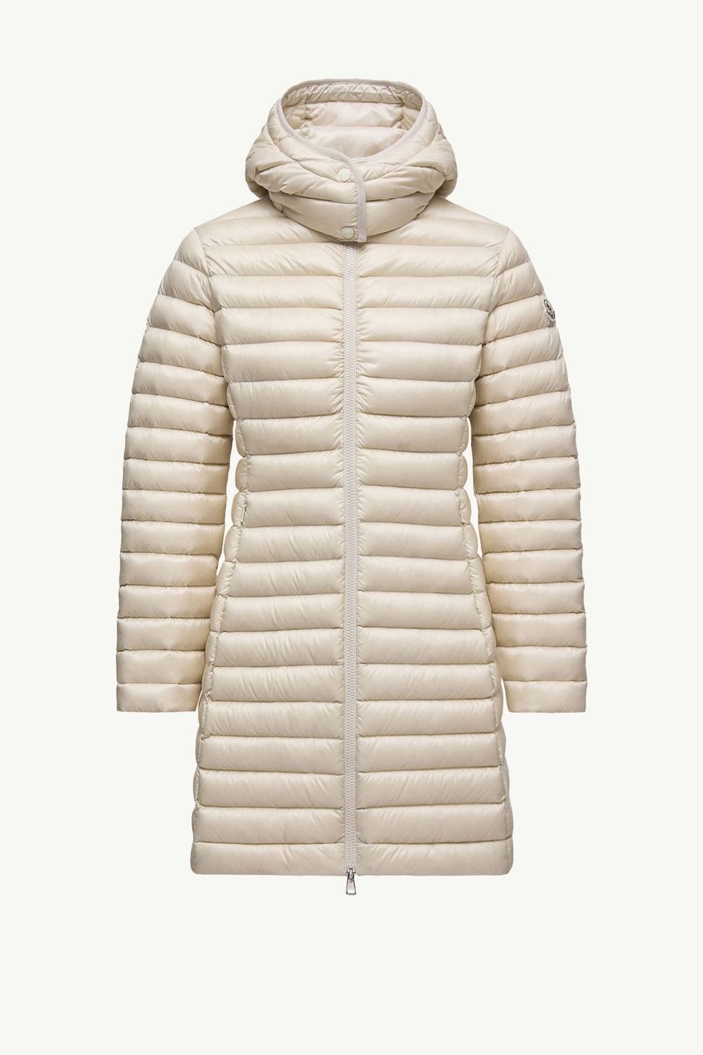 Igelong Hooded Long Down Jacket Women White Ivory Moncler 2