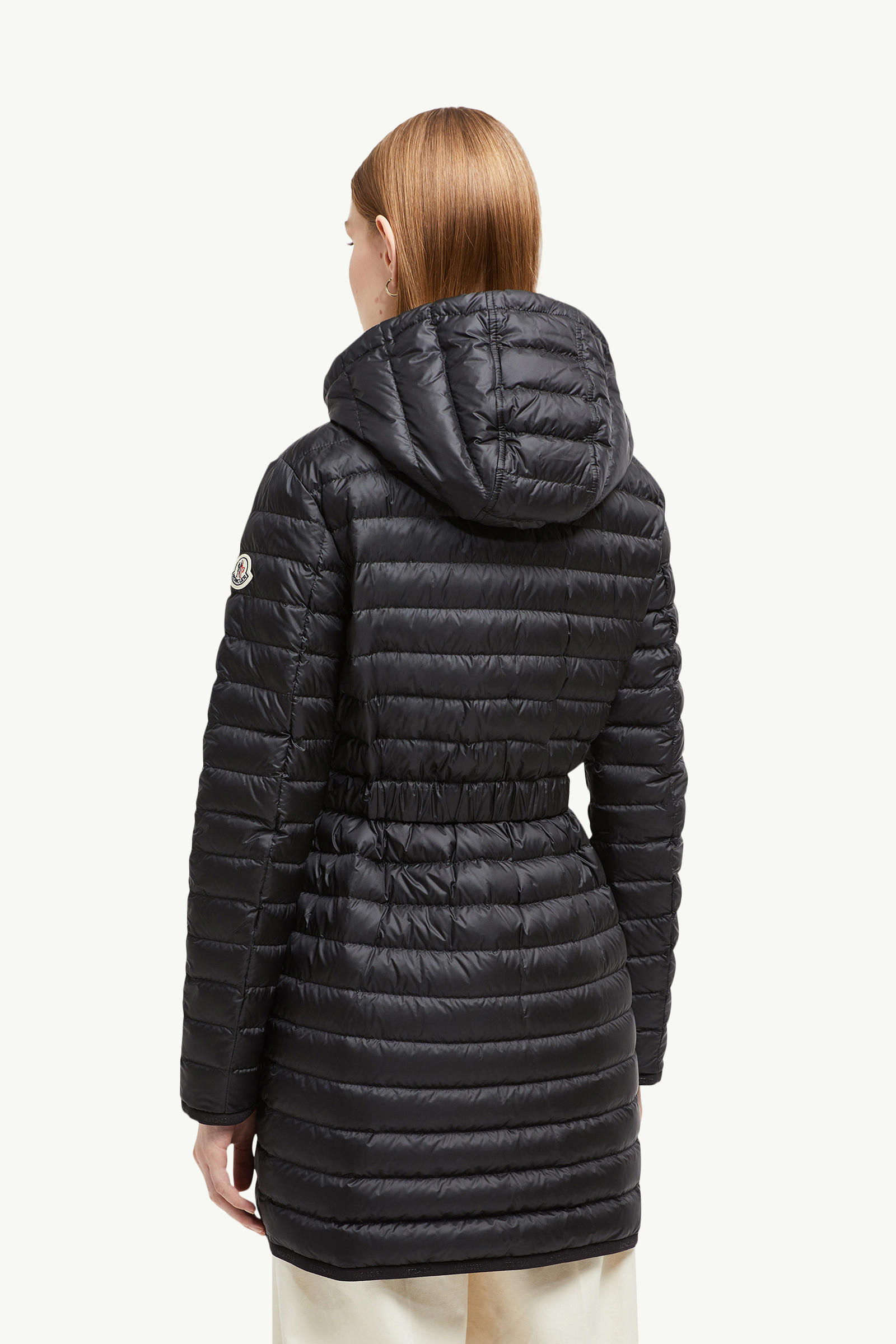 Oredonne Hooded Long Down Jacket Women Black Moncler 4