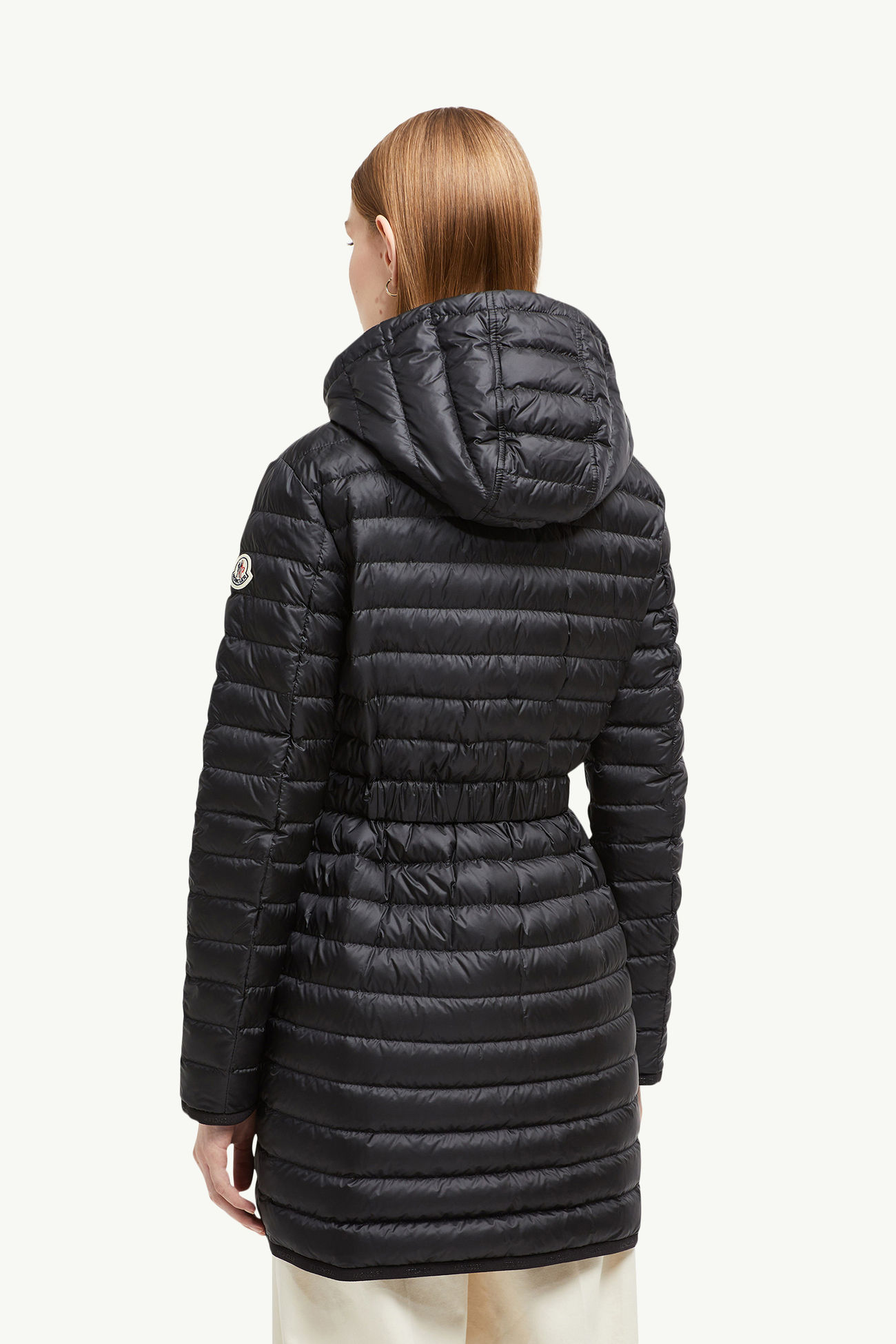 Oredonne lange Daunenjacke mit Kapuze Damen Schwarz Moncler 4