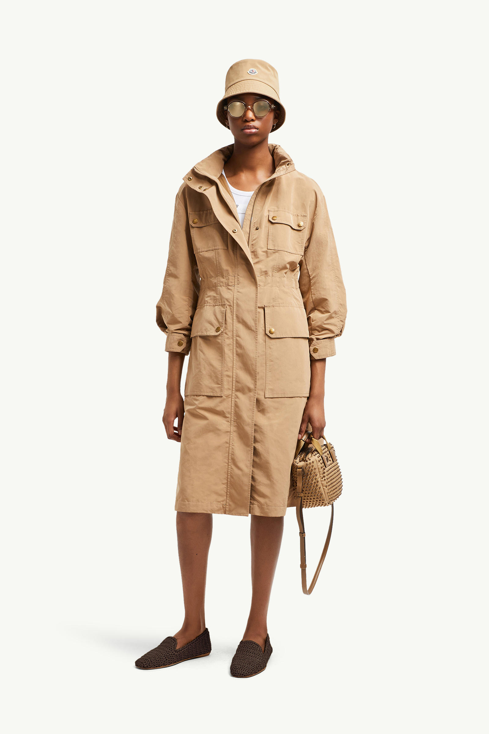 Nantes Parka Women Beige Moncler 0