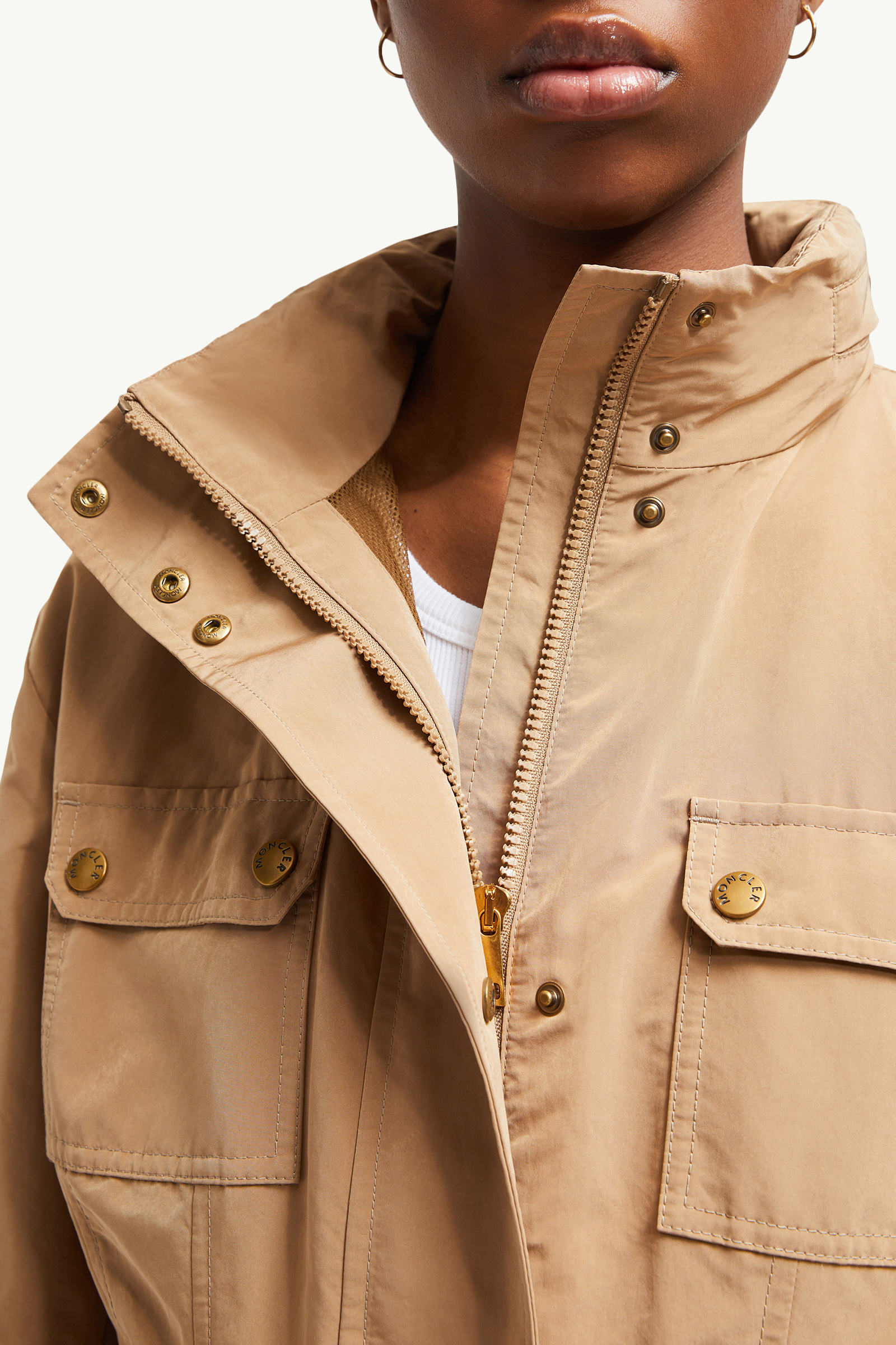 Nantes Parka Women Beige Moncler 6