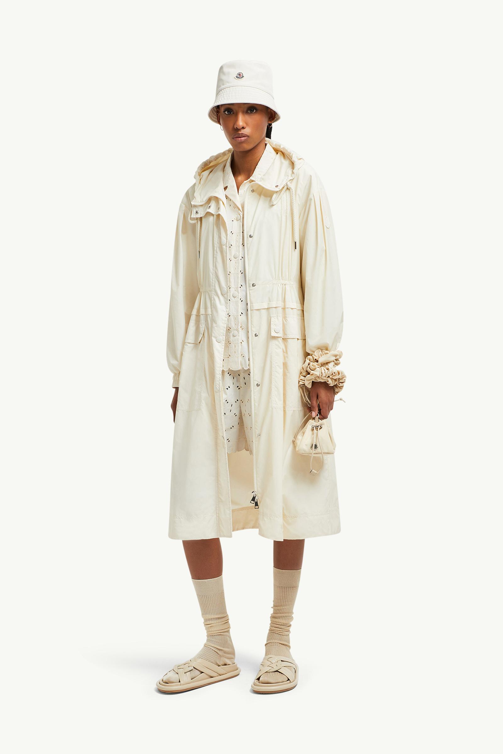 White Ivory Coupiac Hooded Parka - Long Jackets & Parka for Women