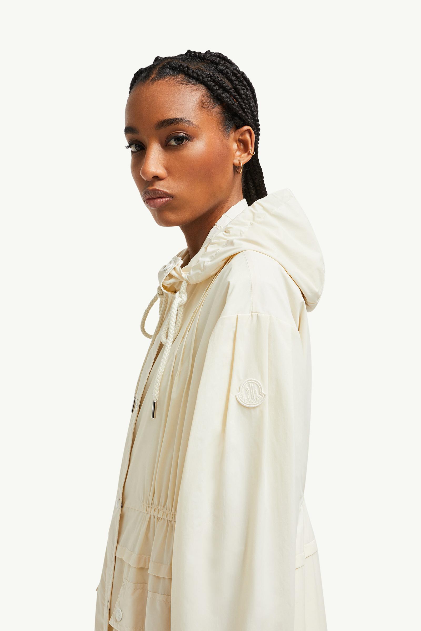 White Ivory Coupiac Hooded Parka - Long Jackets & Parka for