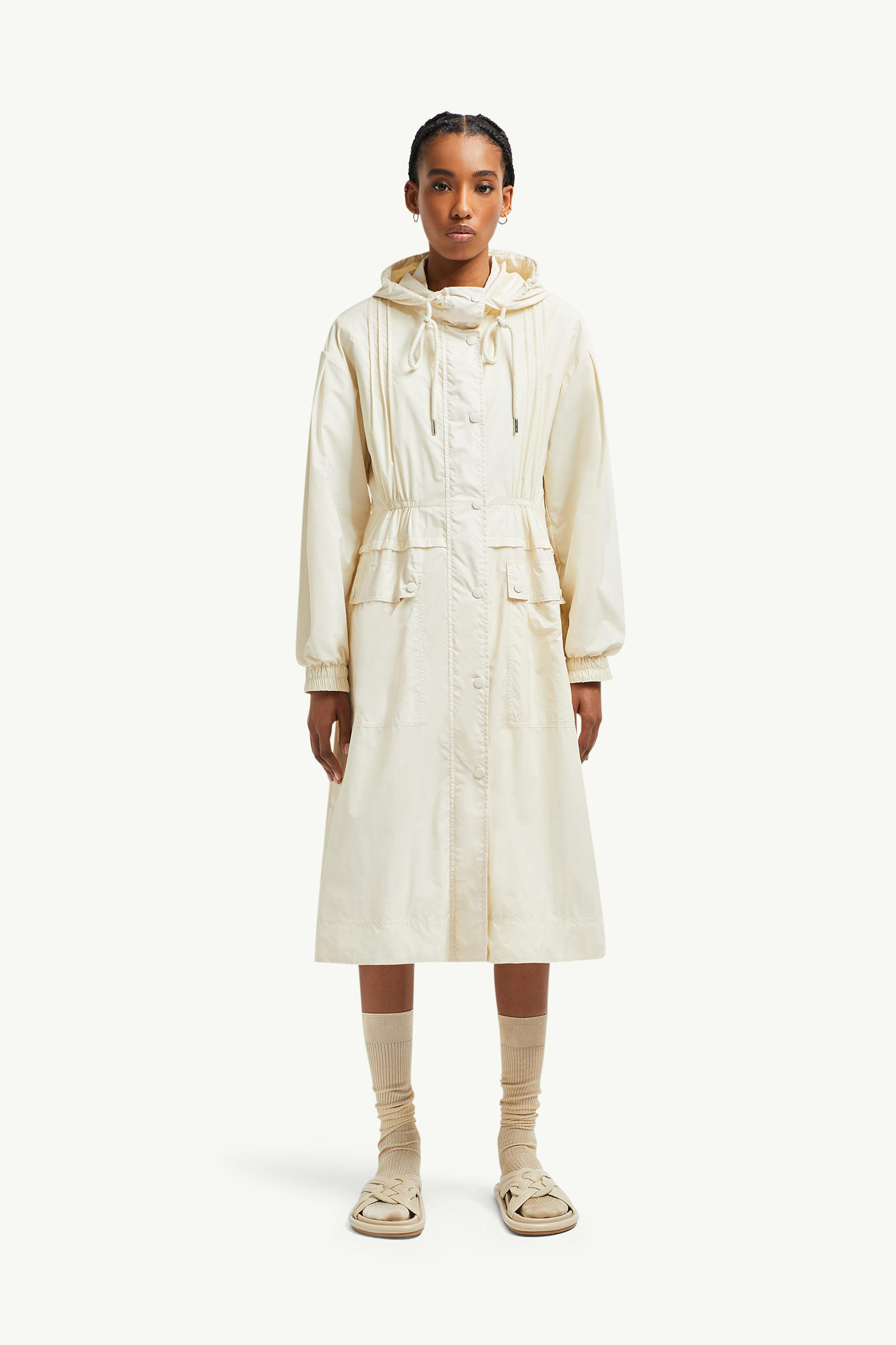 Coupiac Hooded Parka Women White Ivory Moncler 3