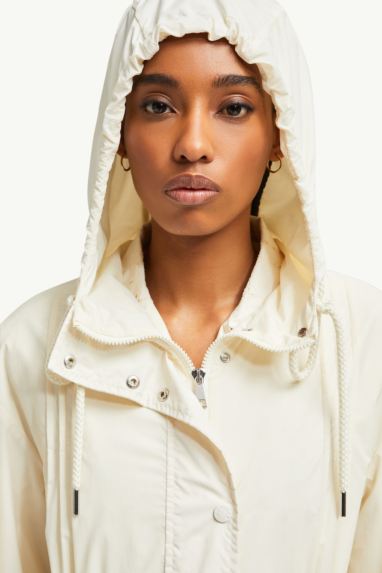 Coupiac 후드 파카 여성 화이트 아이보리 Moncler 5