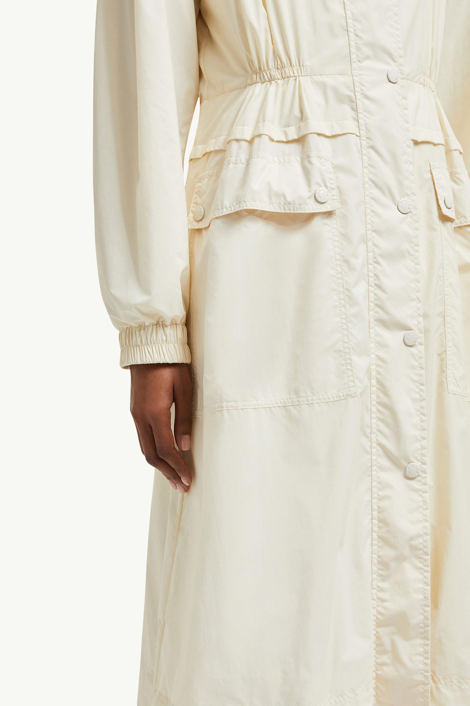 White Ivory Coupiac Hooded Parka - Long Jackets & Parka for Women