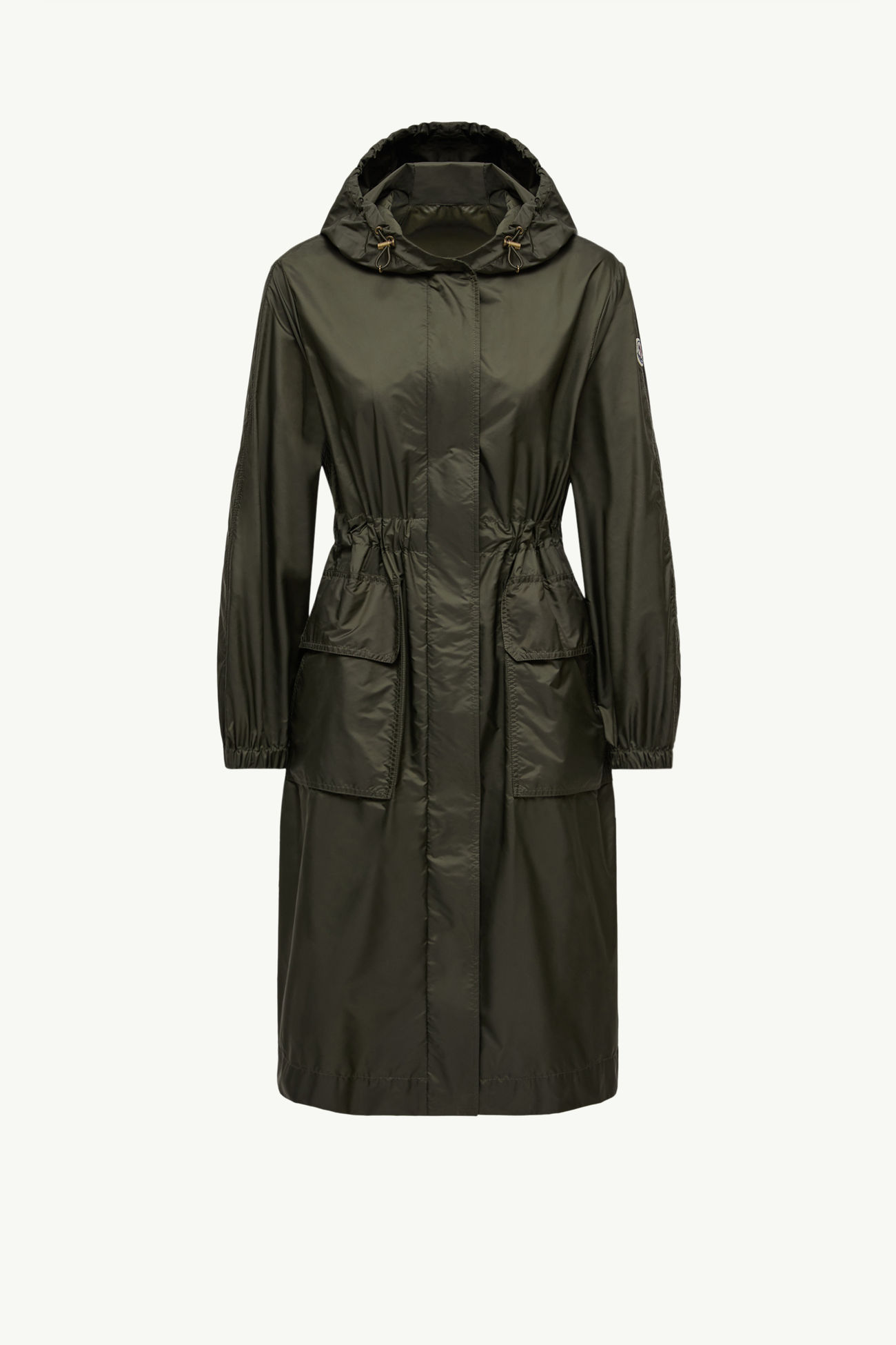 Hiengos Hooded Rain Coat Women Dark Green Moncler 2