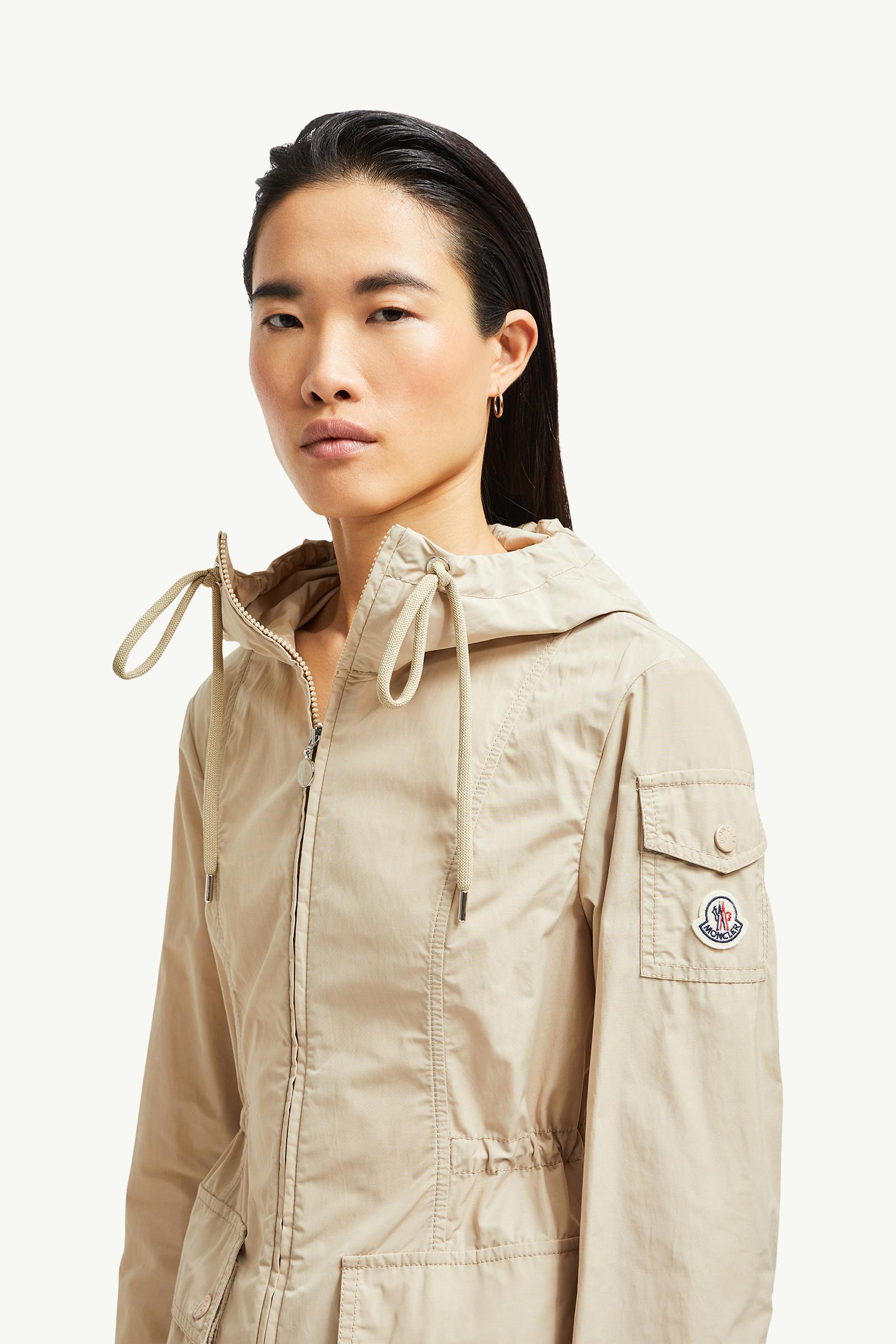 Laerte Hooded Parka Coat Women Beige Moncler 1