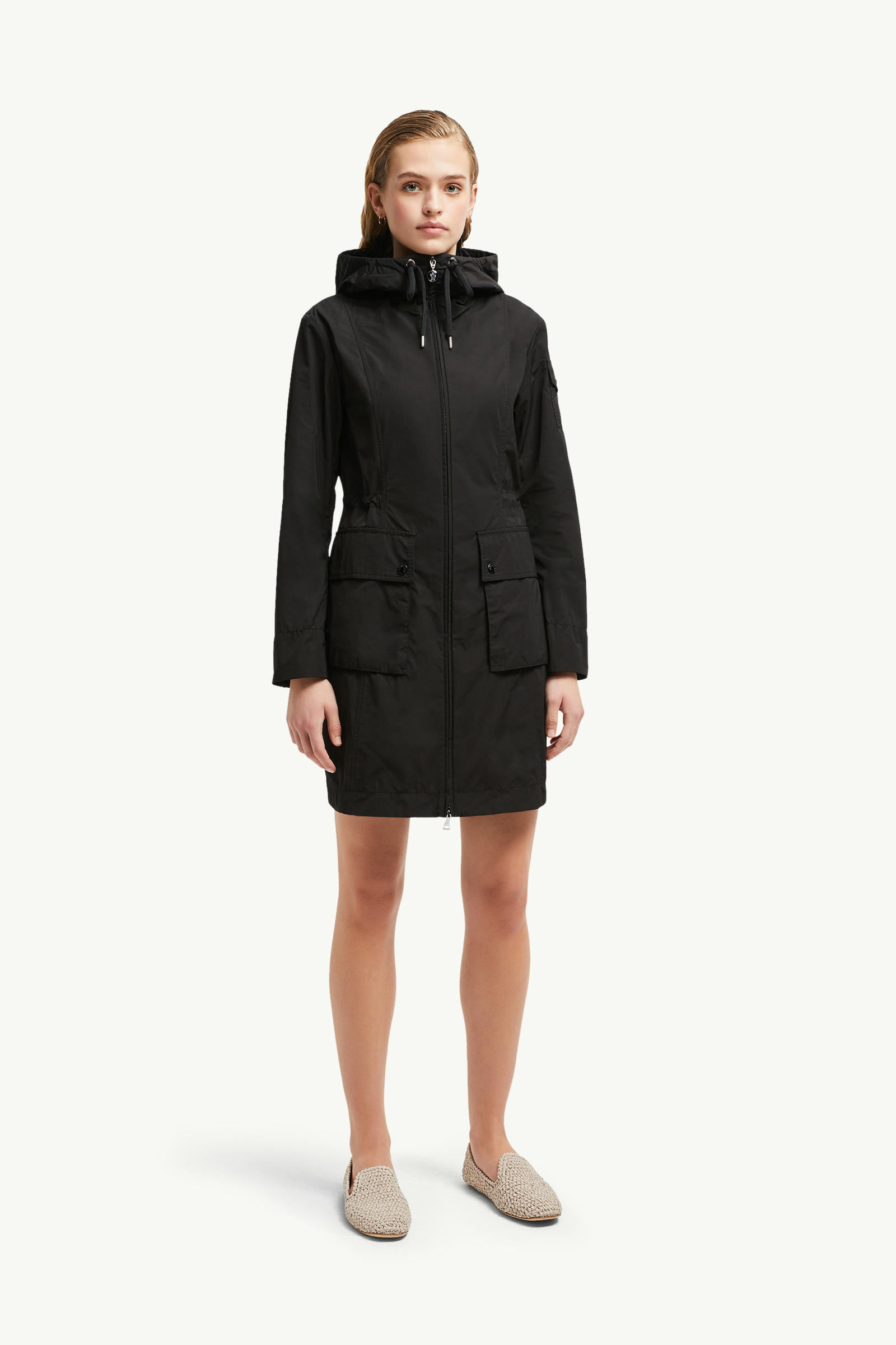 Laerte Hooded Parka Coat Women Black Moncler 3