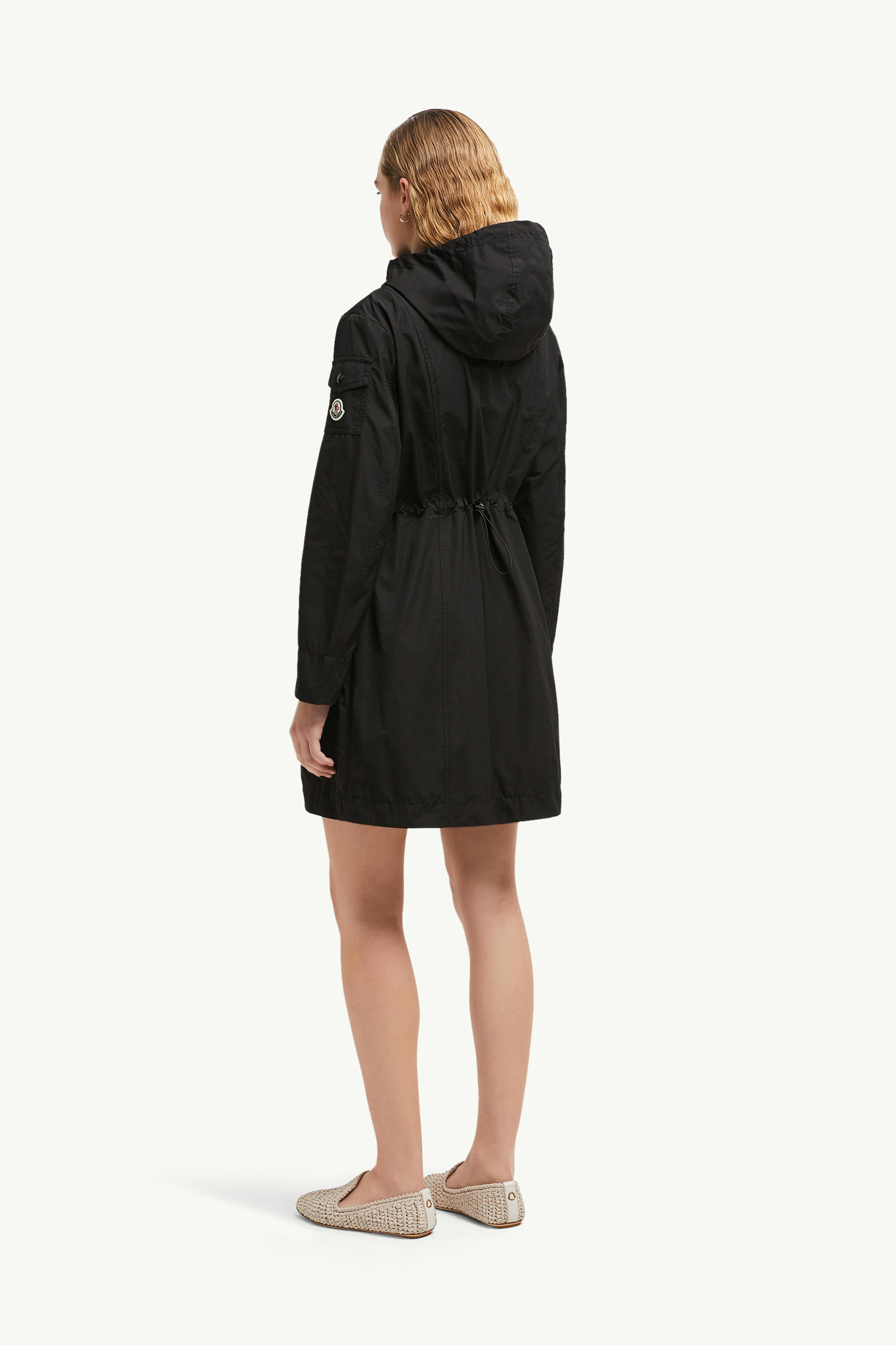 Laerte Hooded Parka Coat Women Black Moncler 4