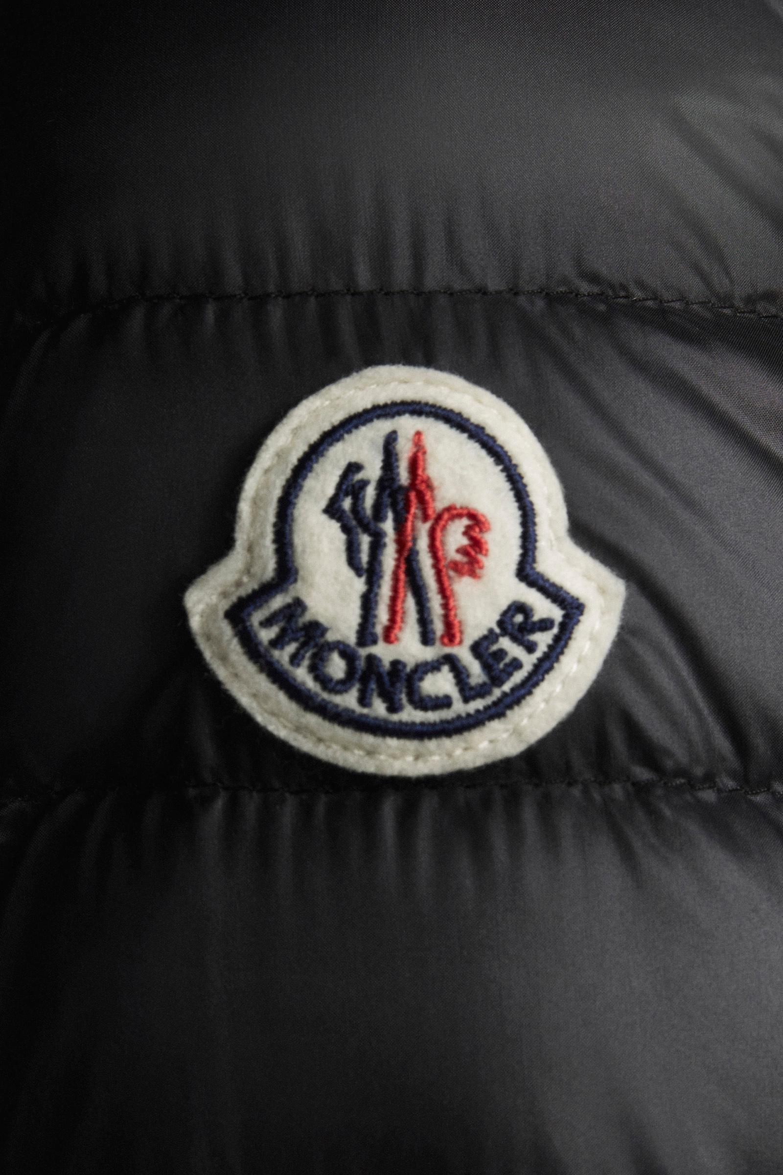 MONCLER Barbelロングダウンジャケット Black Barbel Hooded Fit & Flare Long Down Jacket - Long