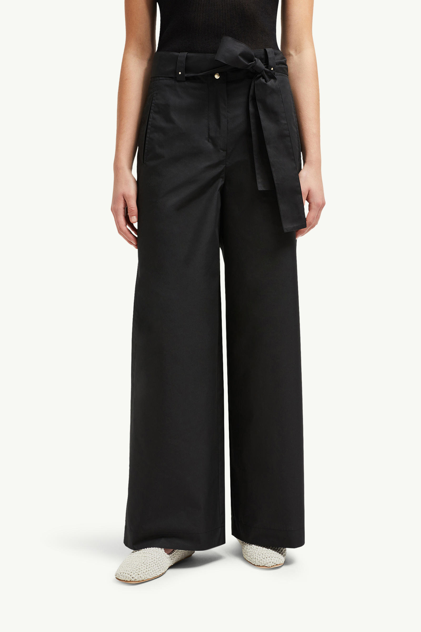 Belted Trousers Women Black Moncler 3