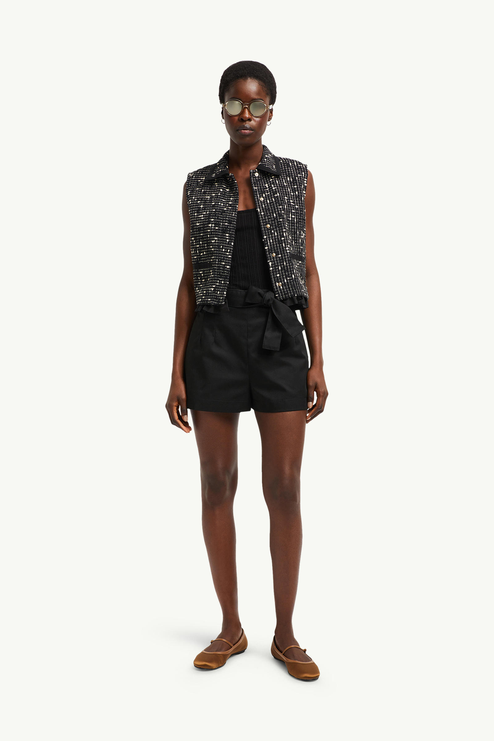 Gabardine Shorts Women Black Moncler 0